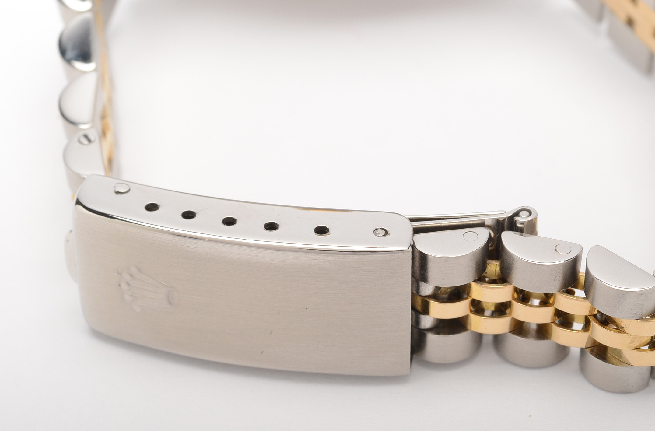 Rolex Datejust 18K Gold and Steel Diamond Bezel Automatic Watch