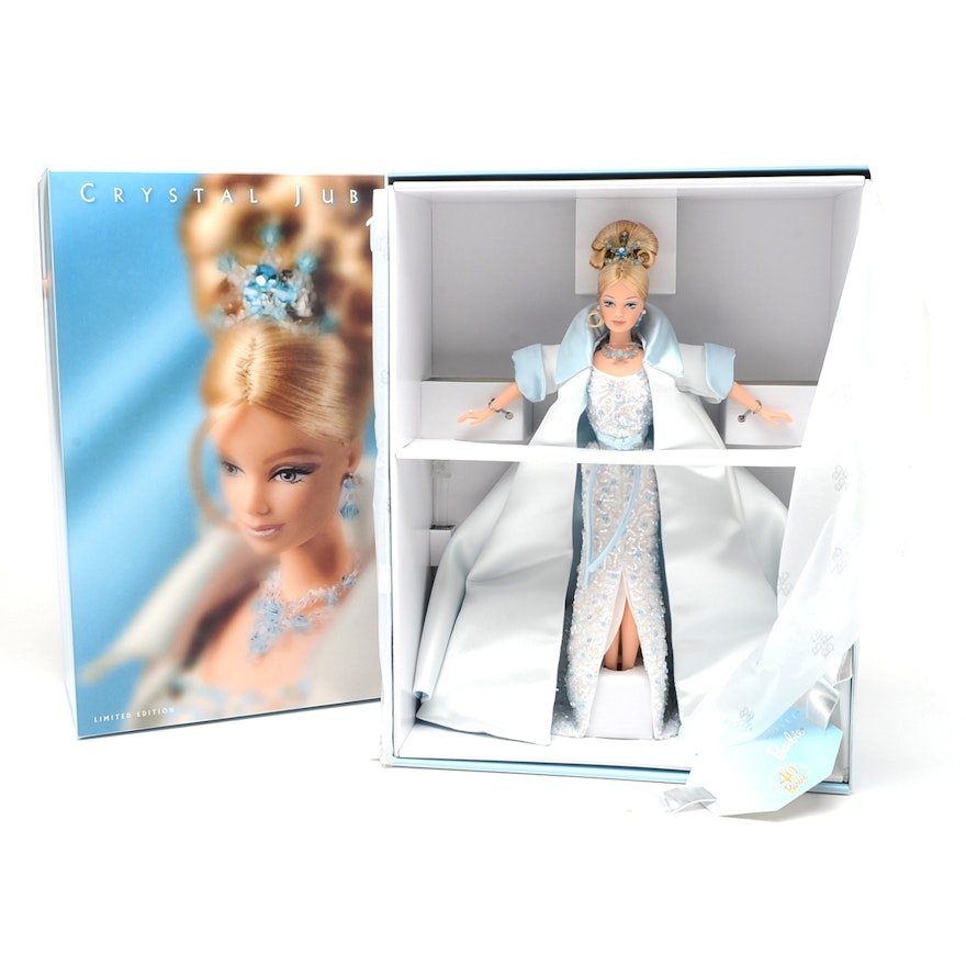 1998 "Crystal Jubilee" Barbie With Original Box