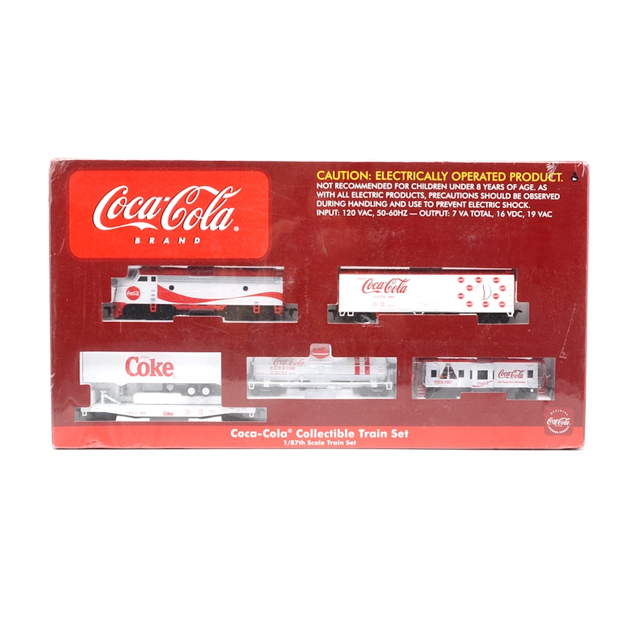 Sealed Boxed Contemporary "Coca-Cola" Train Set