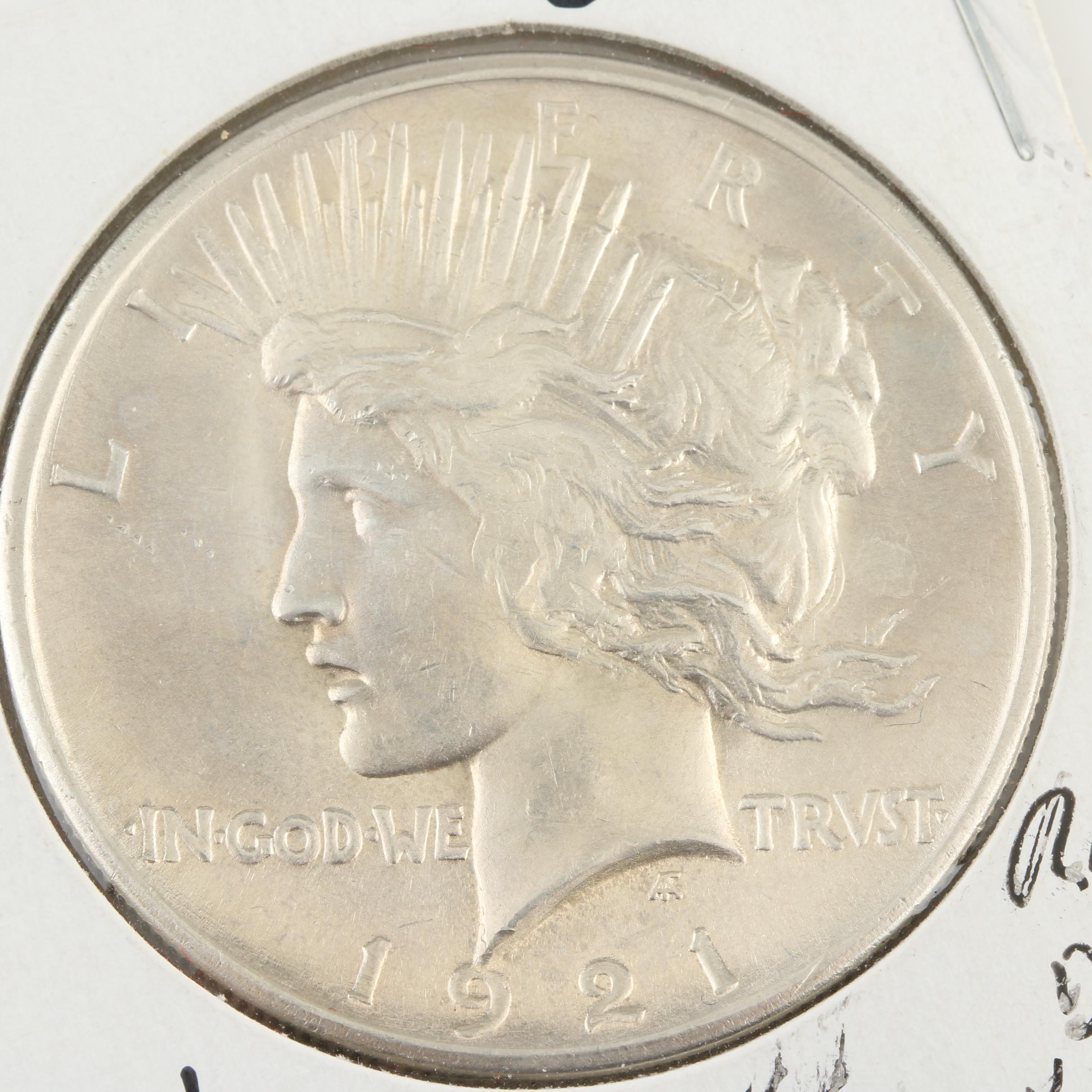 Key Date 1921 Silver Peace Dollar