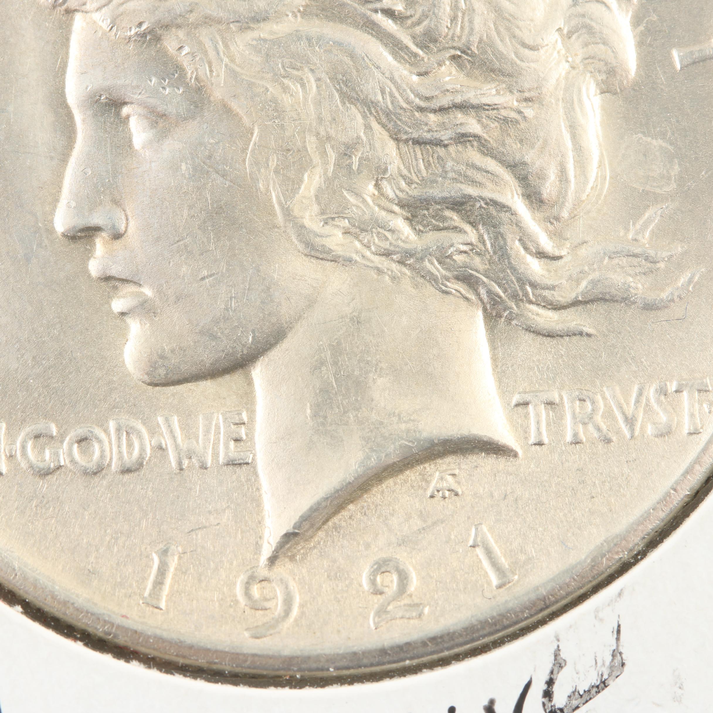 Key Date 1921 Silver Peace Dollar