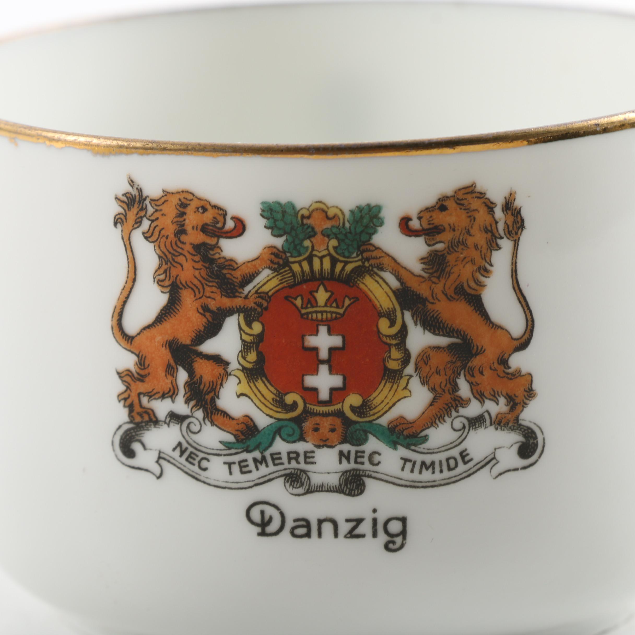 Danzig Coat of Arms Porcelain Cup