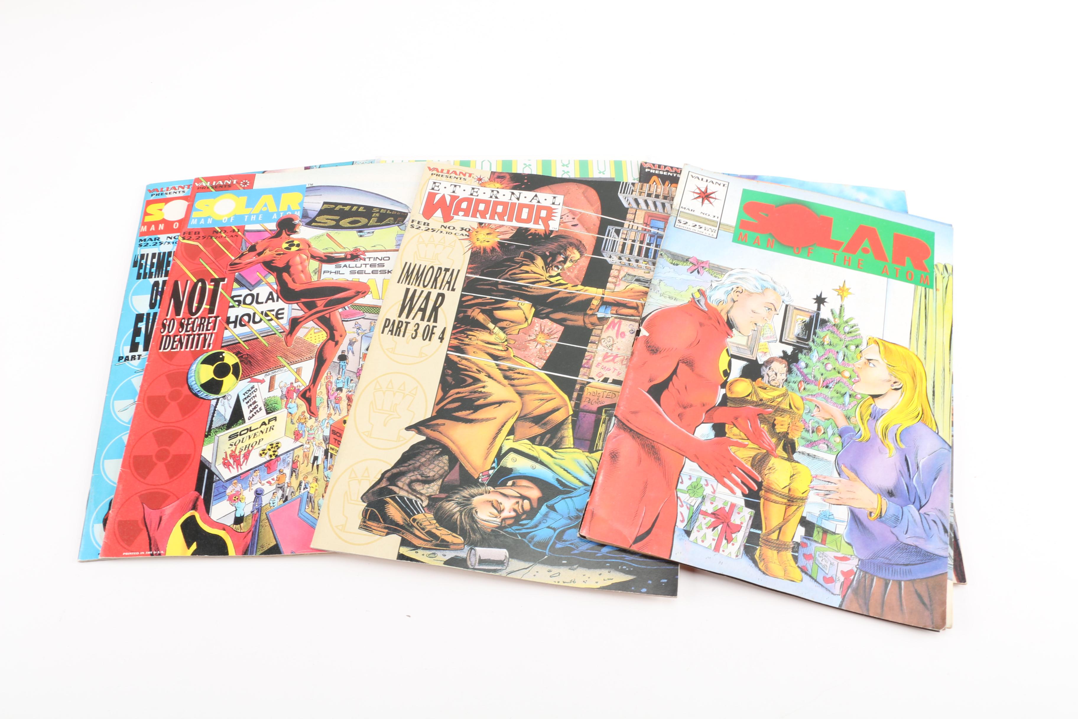 Modern Age Valiant Comic Books Including "Solar" and "Bloodshot"