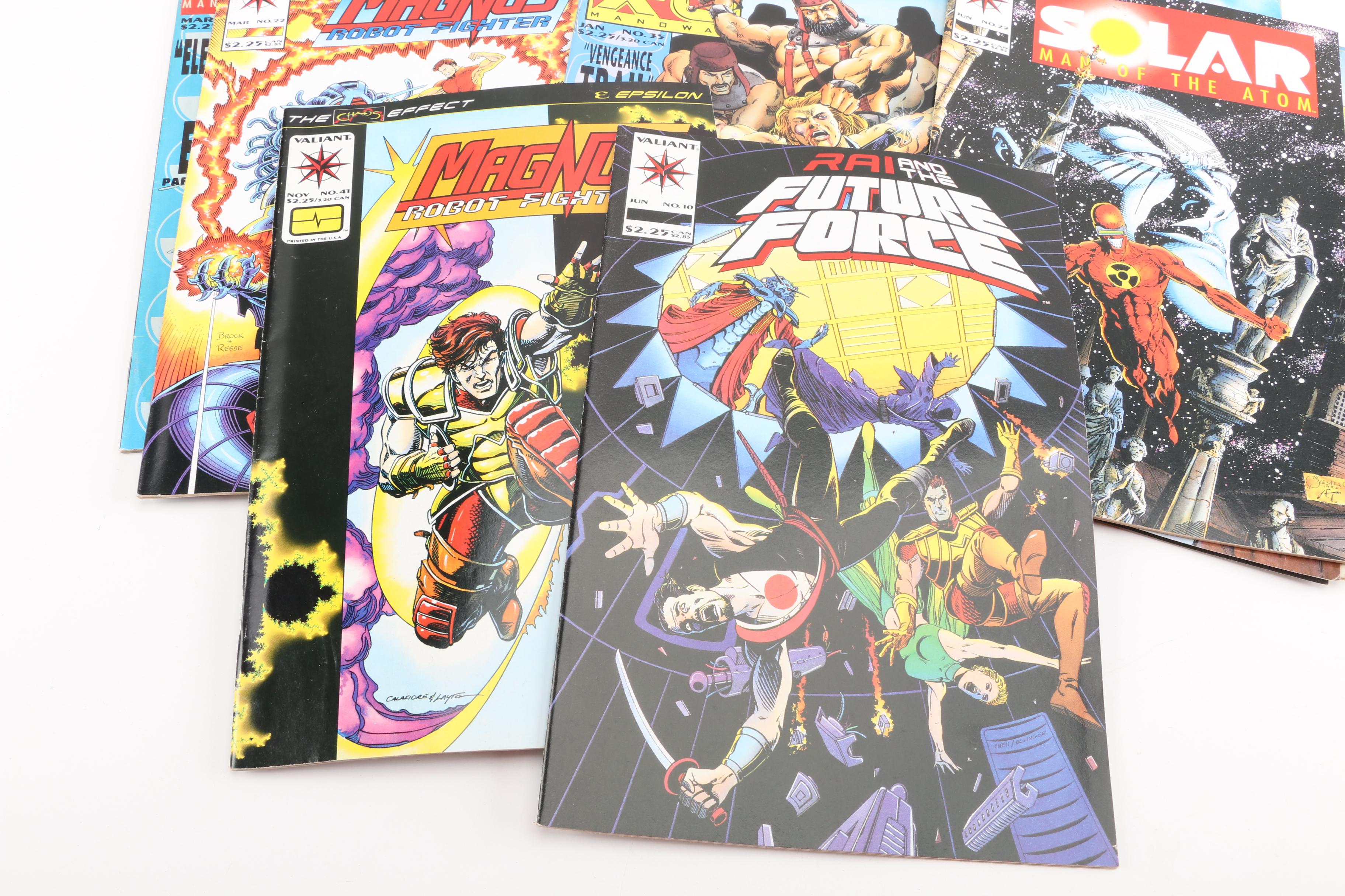 Modern Age Valiant Comic Books Including "Solar" and "Bloodshot"