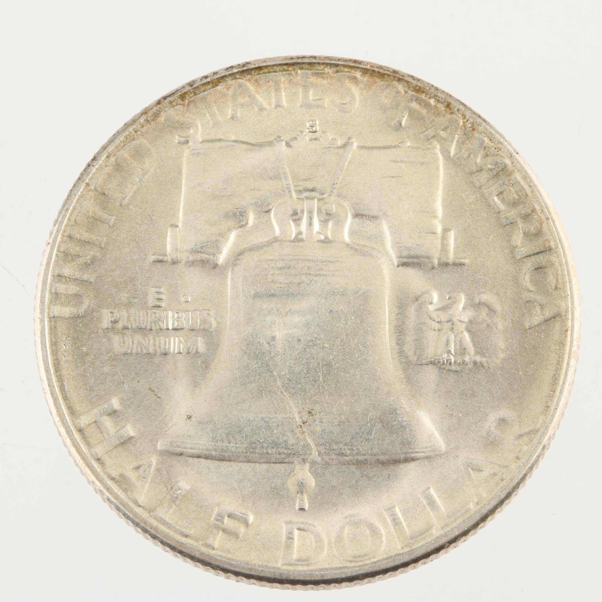 1954-S Franklin Silver Half Dollar