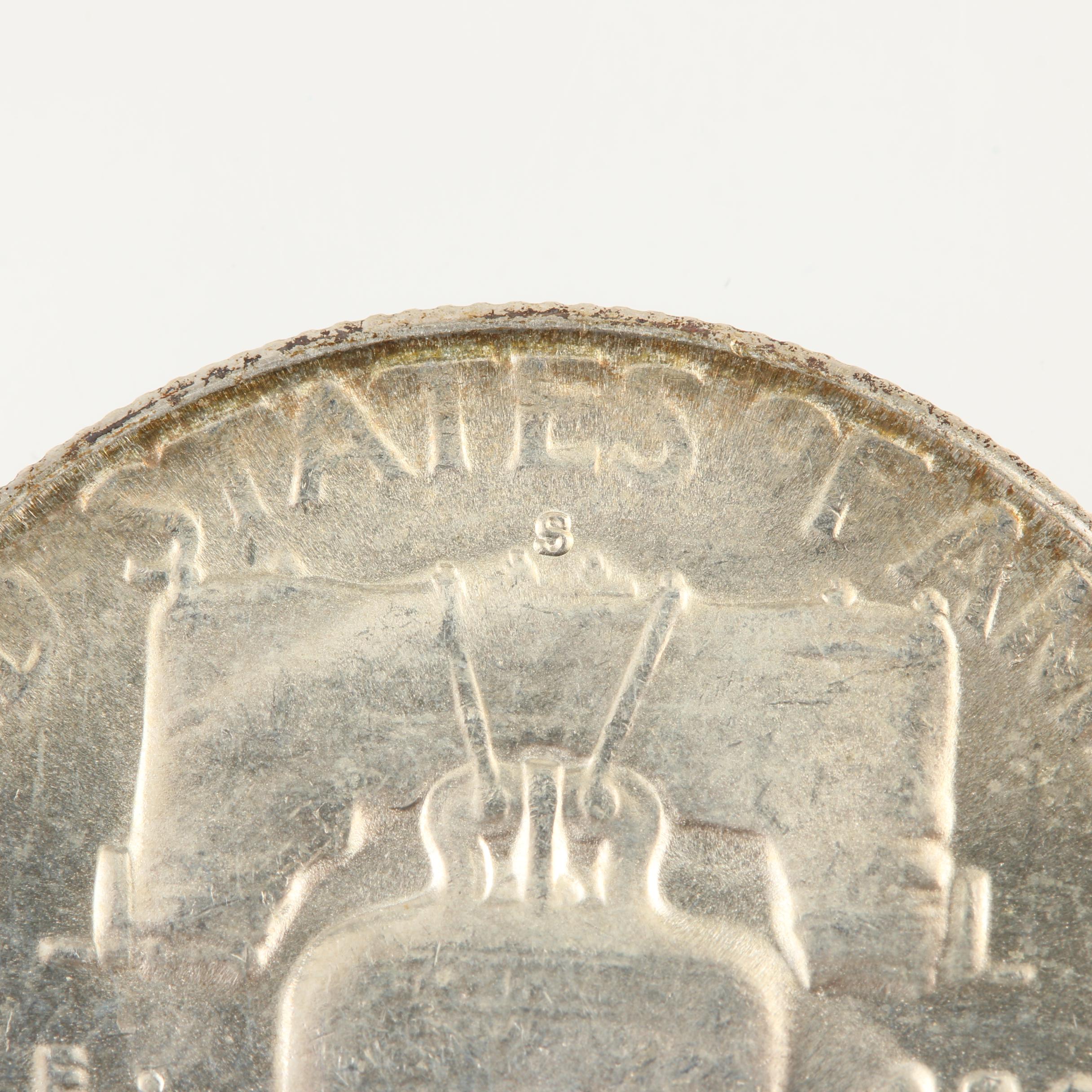 1954-S Franklin Silver Half Dollar