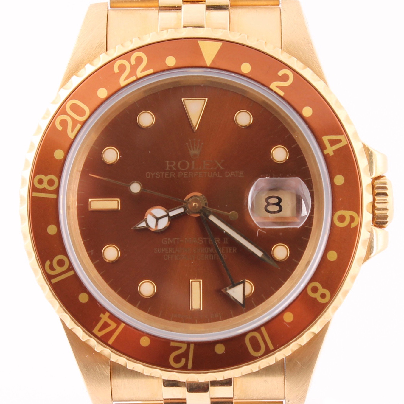 Rolex 18K Yellow Gold Oyster Perpetual Date Watch