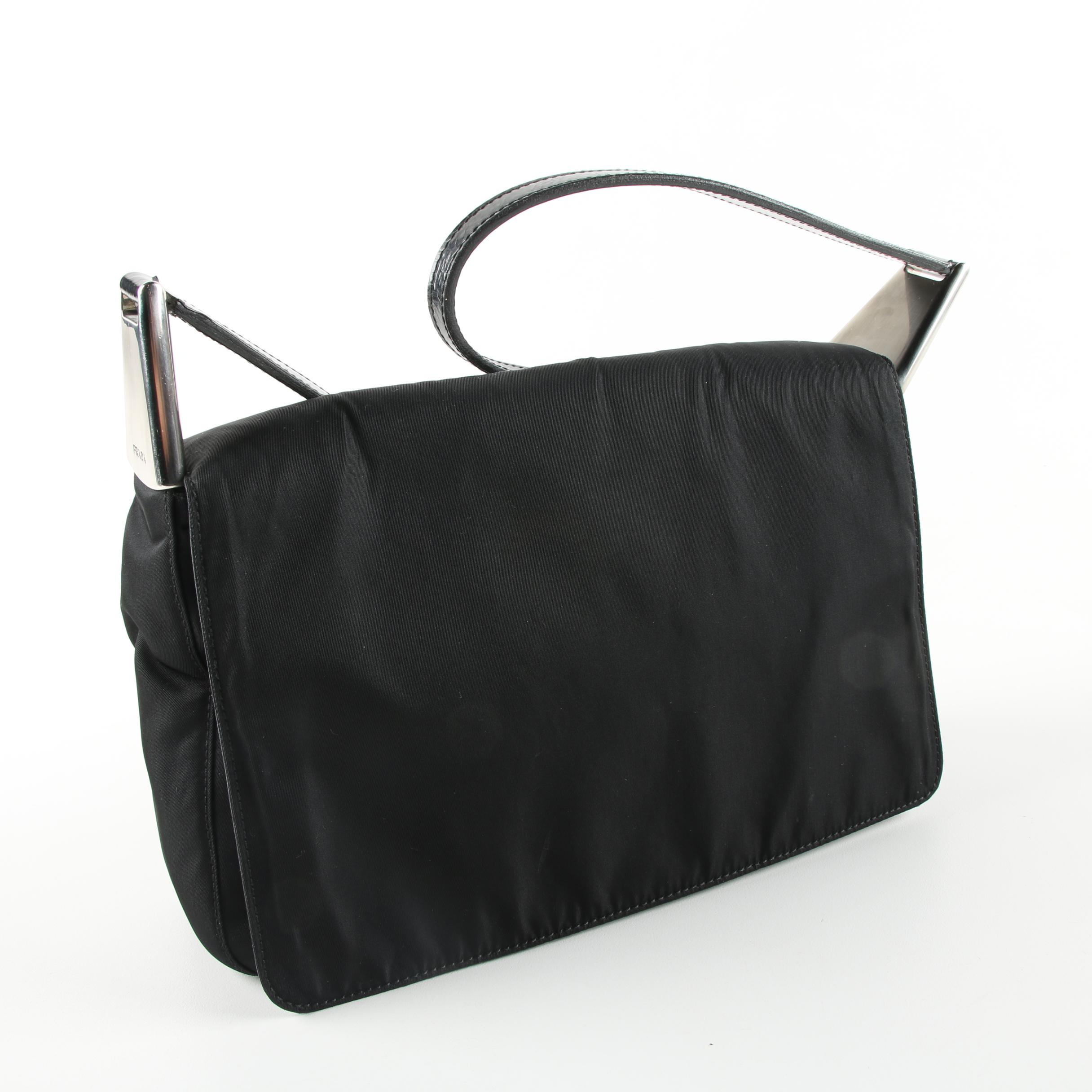 Prada Black Nylon Shoulder Bag