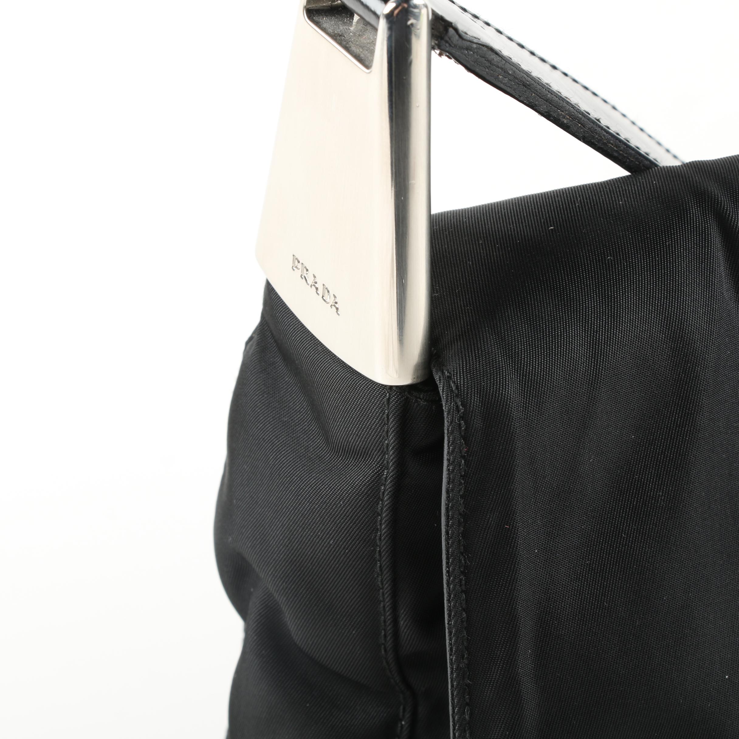 Prada Black Nylon Shoulder Bag