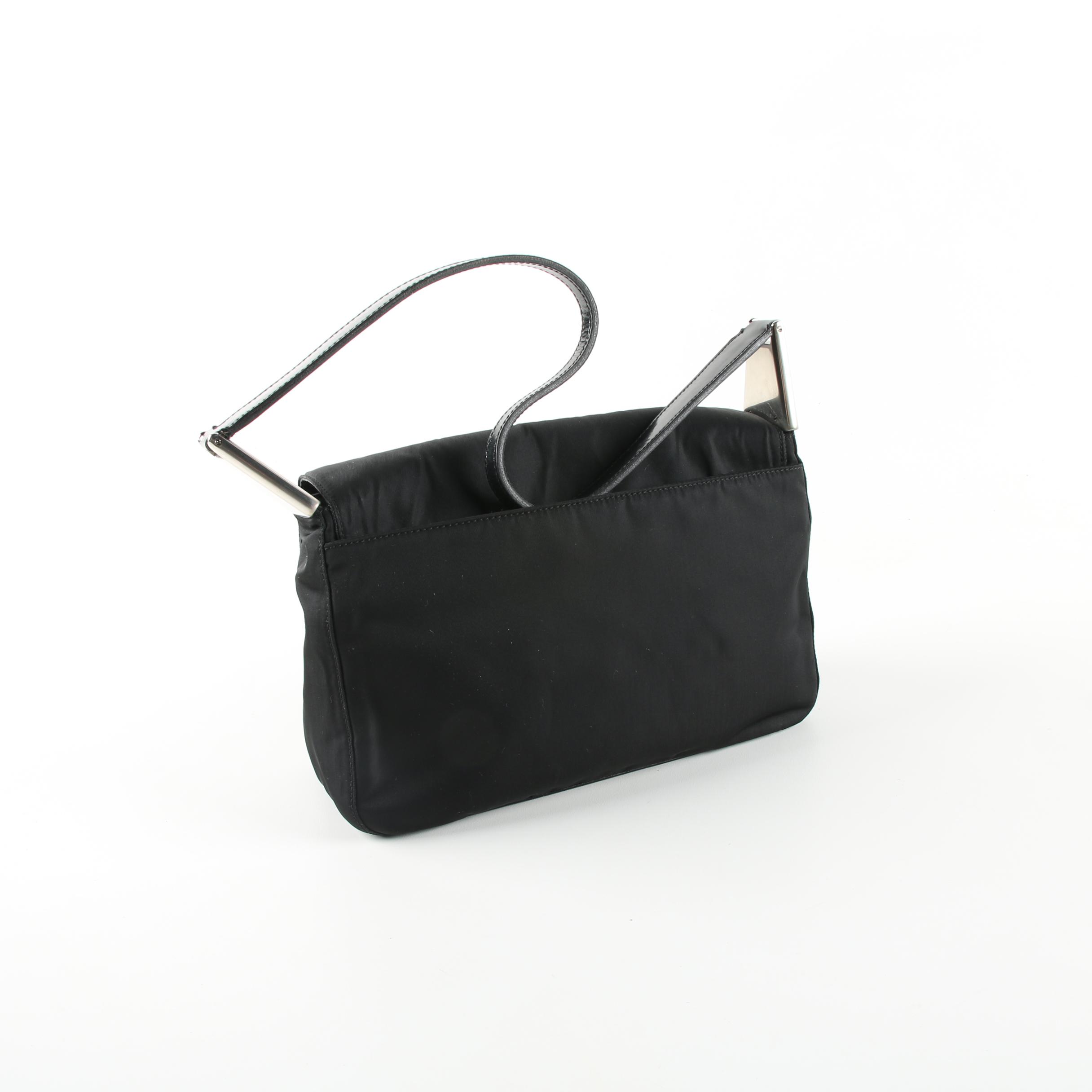 Prada Black Nylon Shoulder Bag