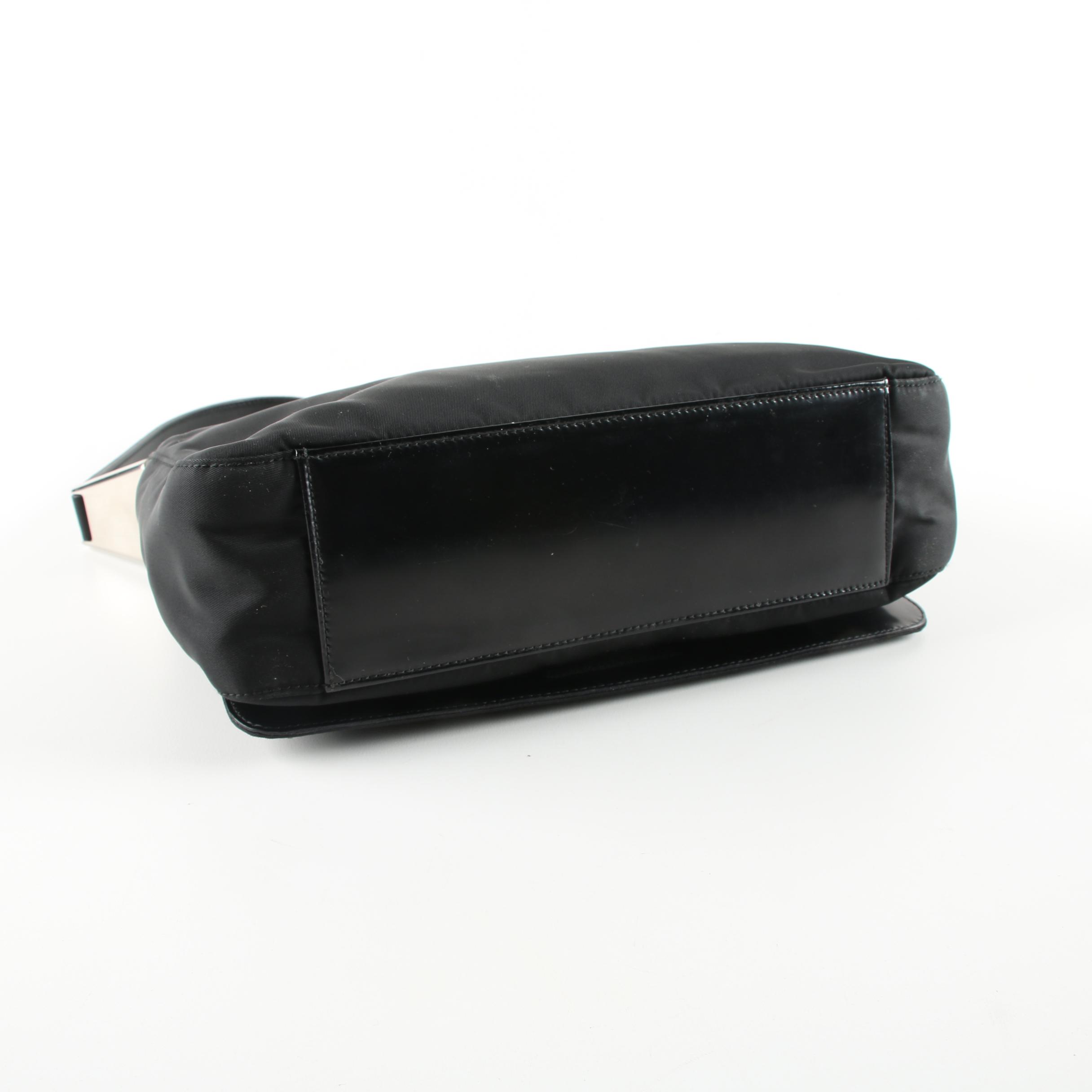 Prada Black Nylon Shoulder Bag