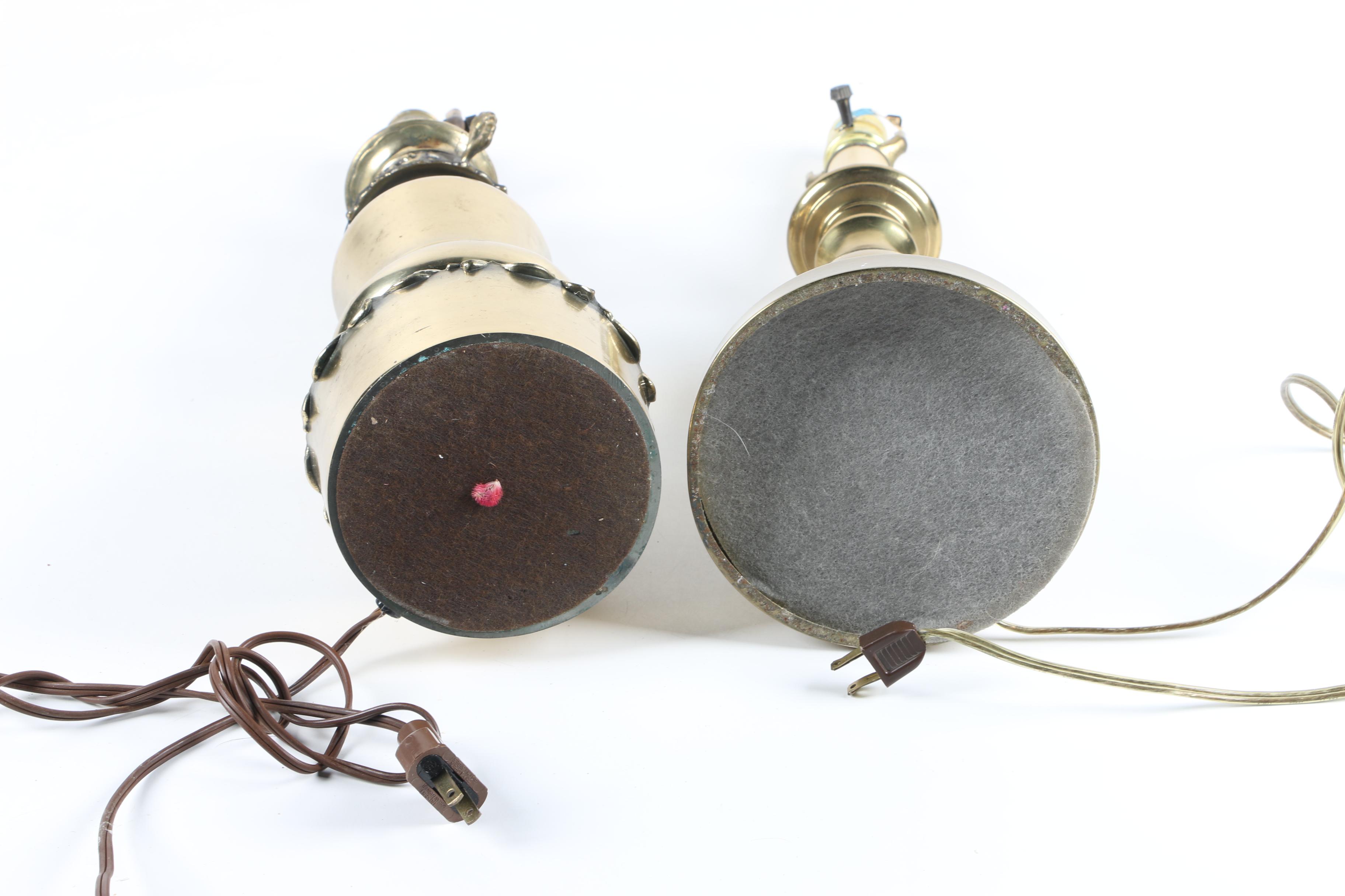 Vintage Brass Table Lamps