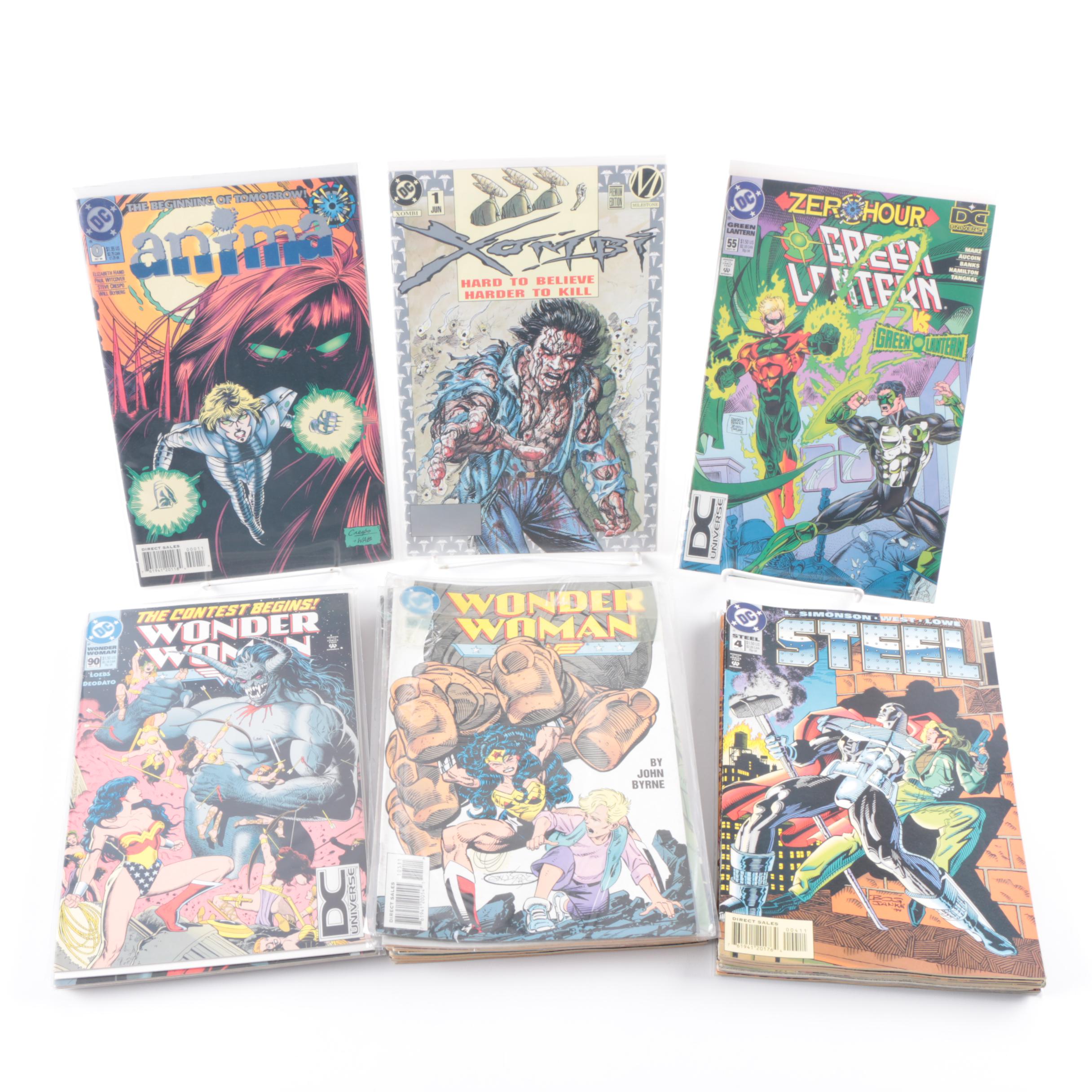 Modern Age DC Comic Books Including "Wonder Woman" and "The Flash"