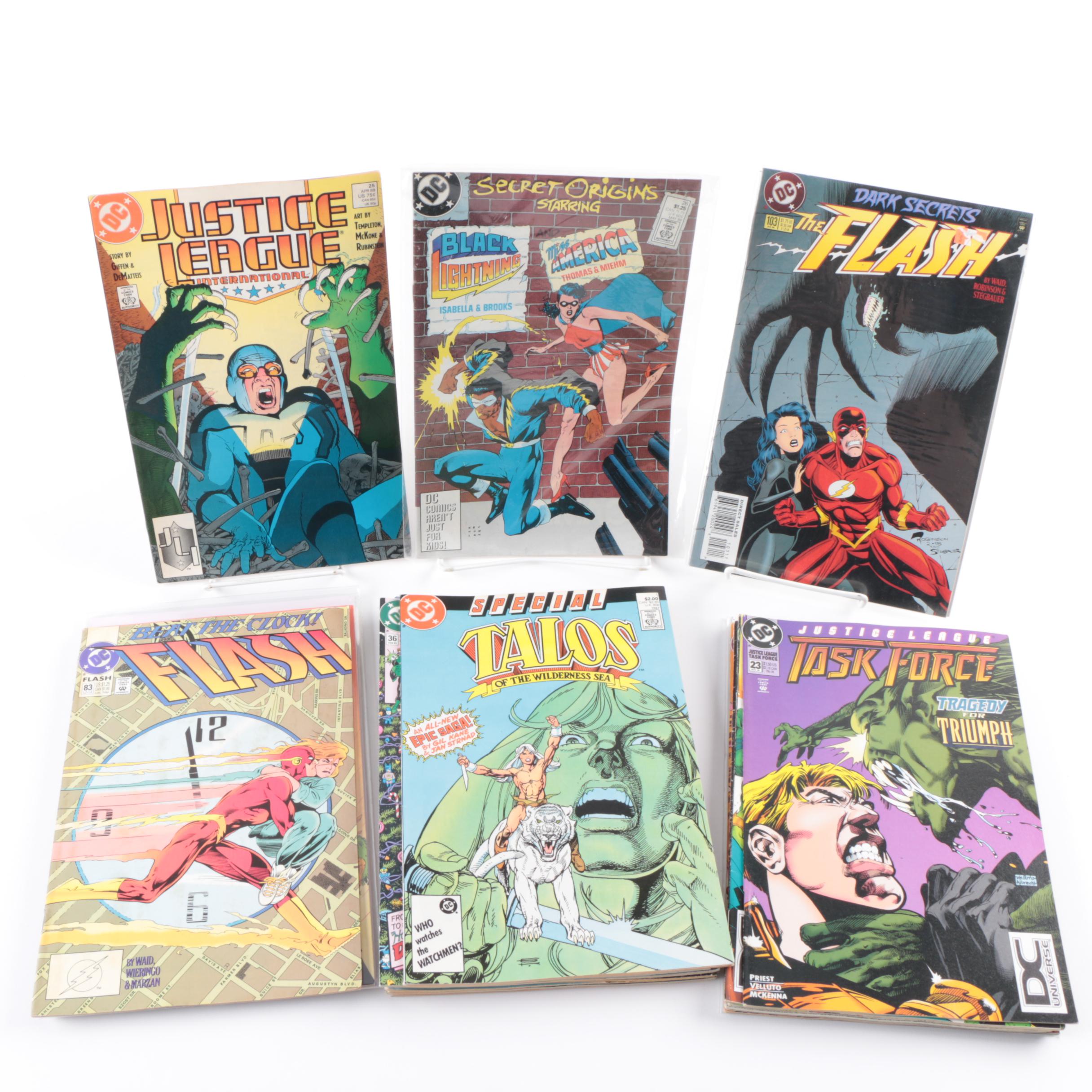 Modern Age DC Comic Books Including "Wonder Woman" and "The Flash"