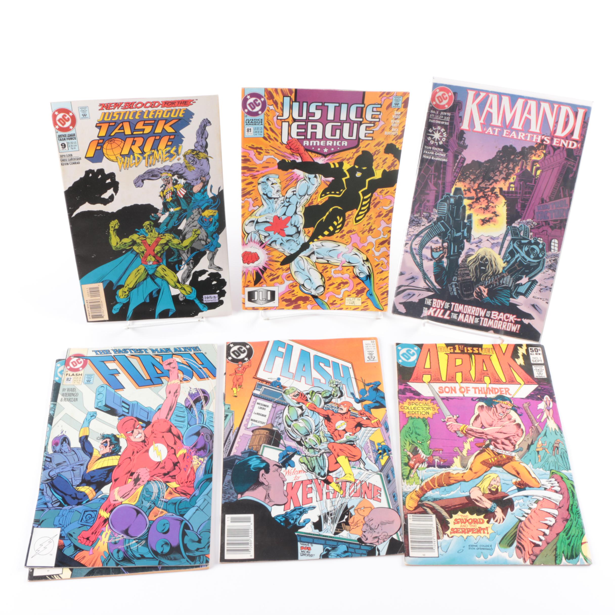 Modern Age DC Comic Books Including "Wonder Woman" and "The Flash"