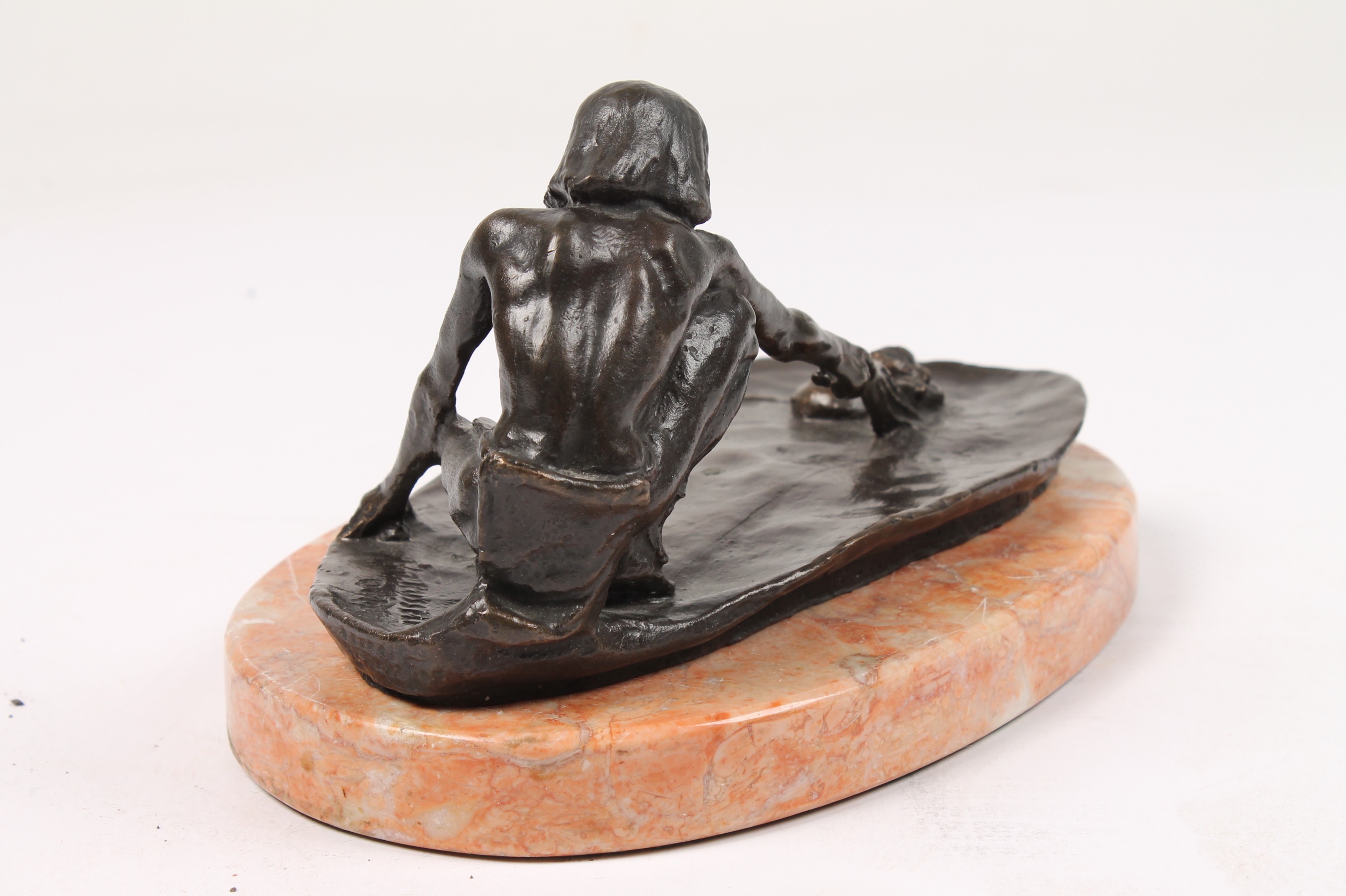 Charles M. Russell Recast Bronze Statue "The Snake Priest"