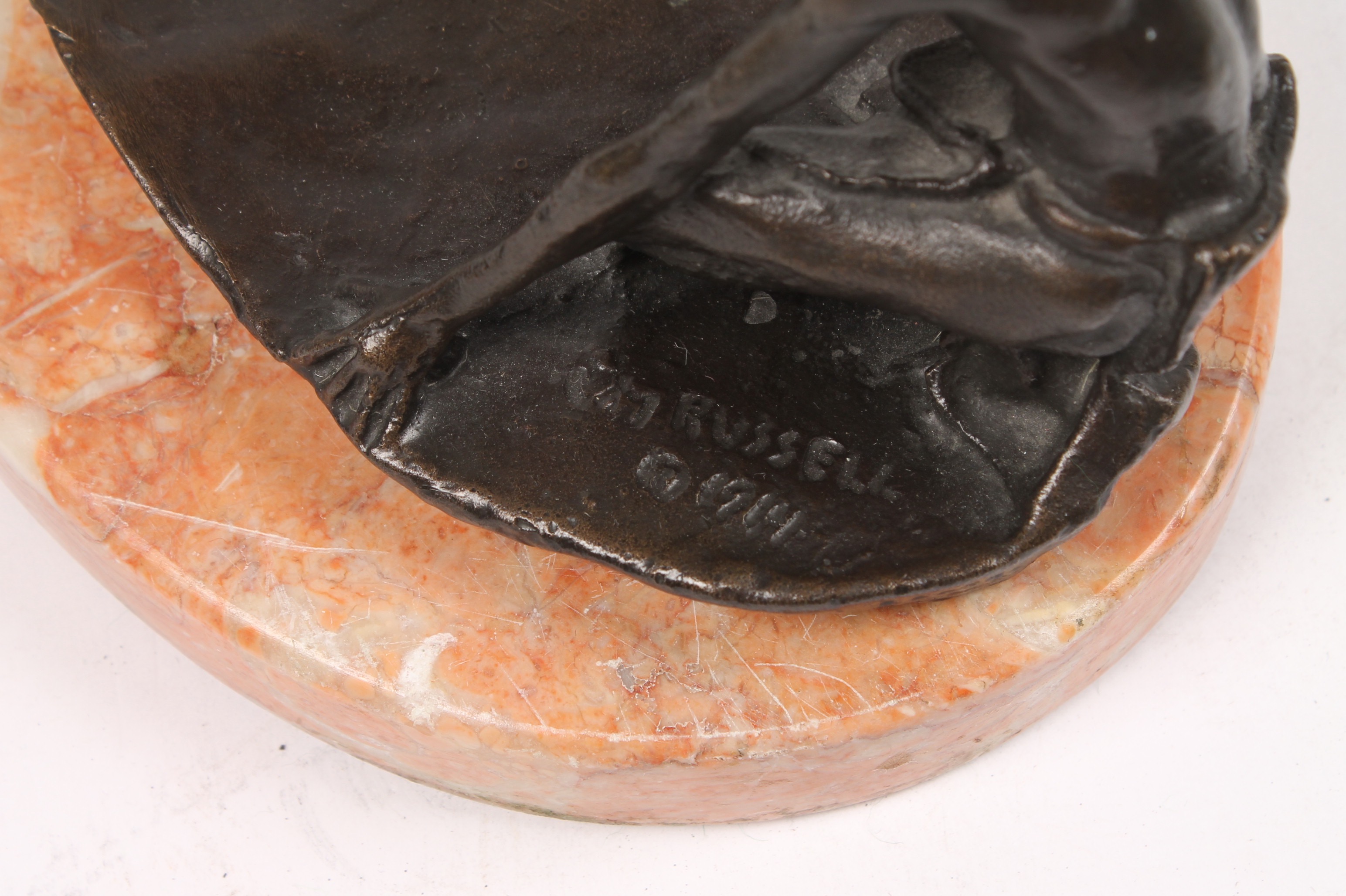 Charles M. Russell Recast Bronze Statue "The Snake Priest"