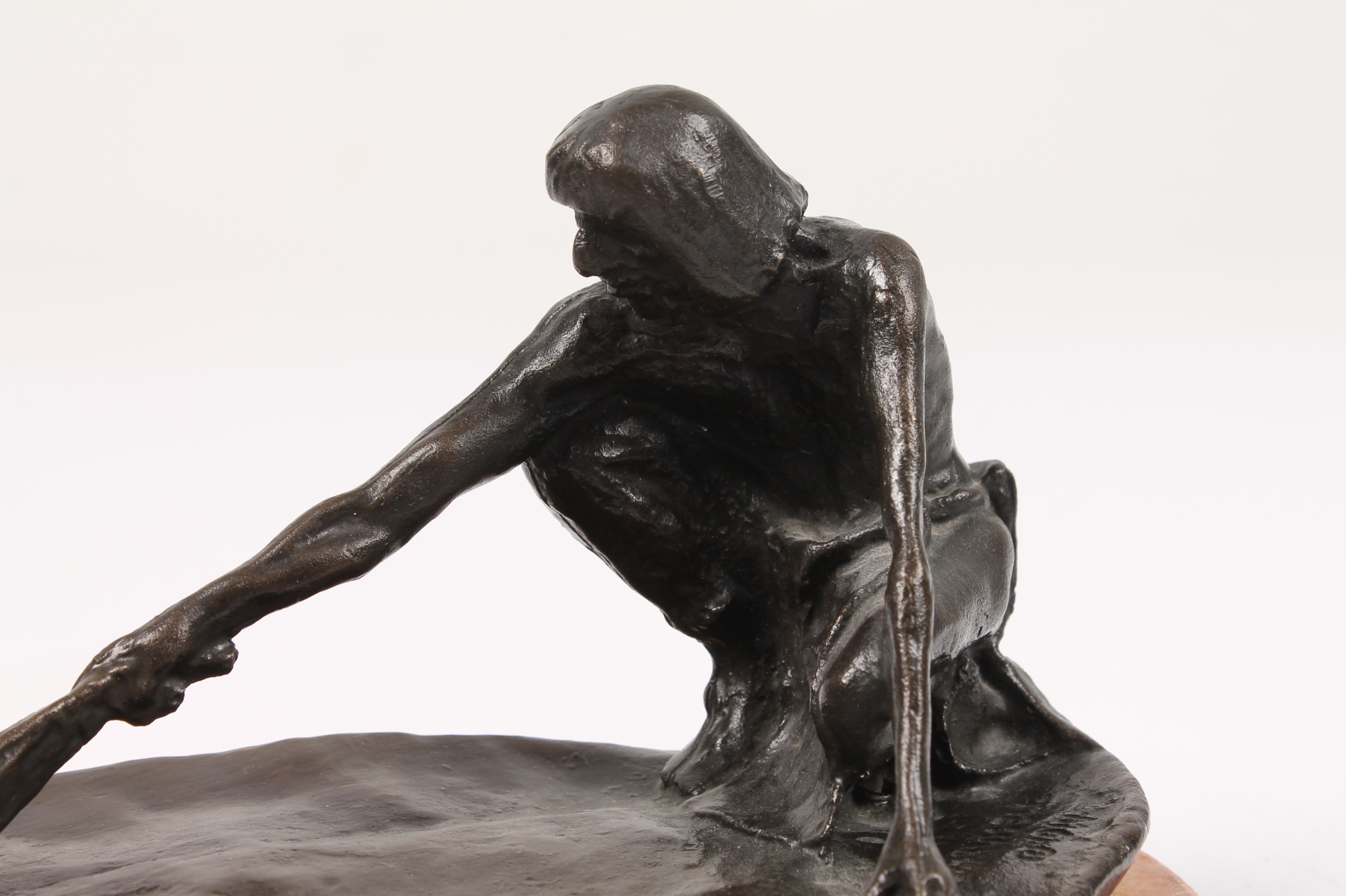 Charles M. Russell Recast Bronze Statue "The Snake Priest"