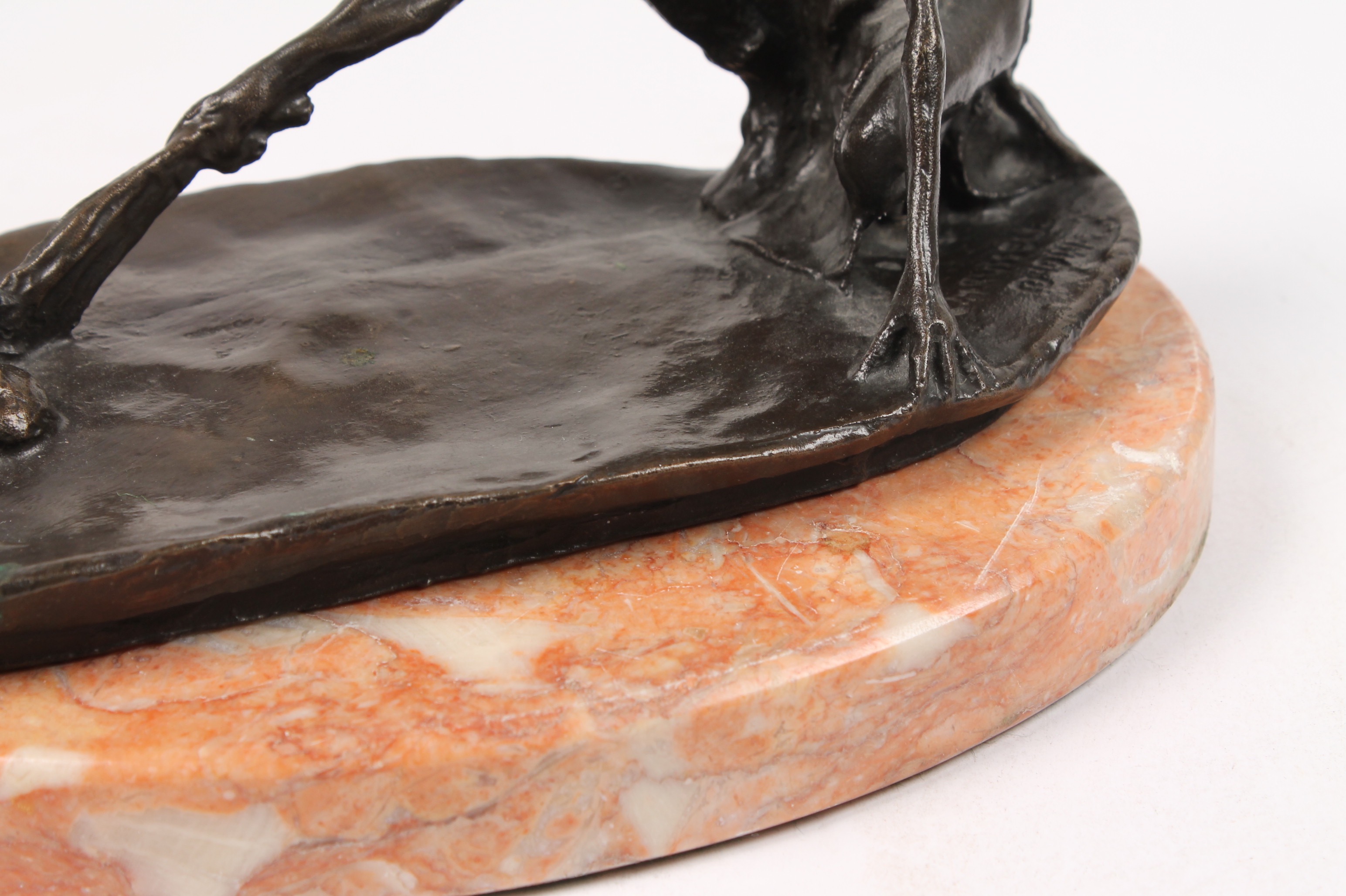 Charles M. Russell Recast Bronze Statue "The Snake Priest"