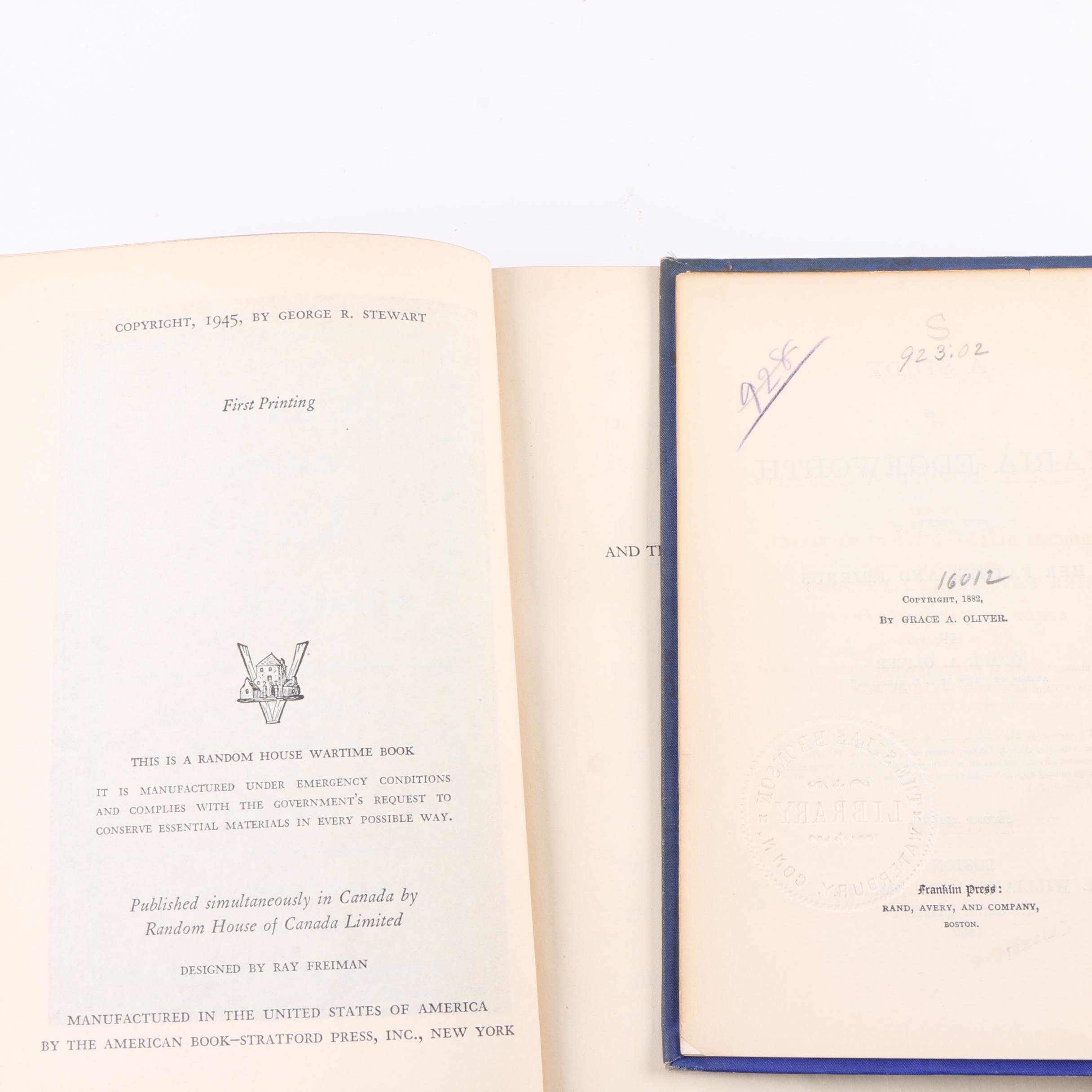 1951 First American Edition "Two Cheers for Democracy" and Other Books