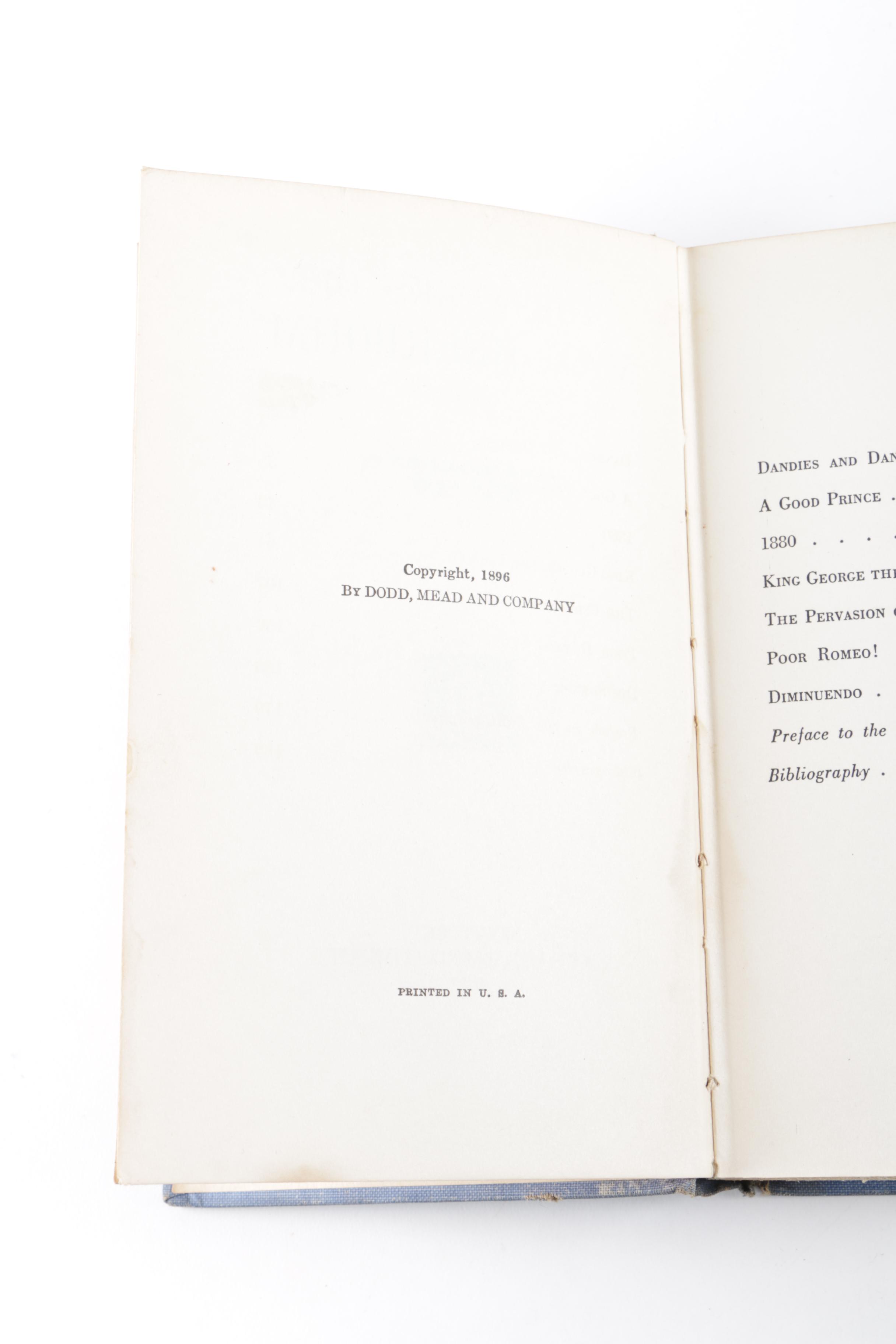 Max Beerbohm Humorist Essay Books