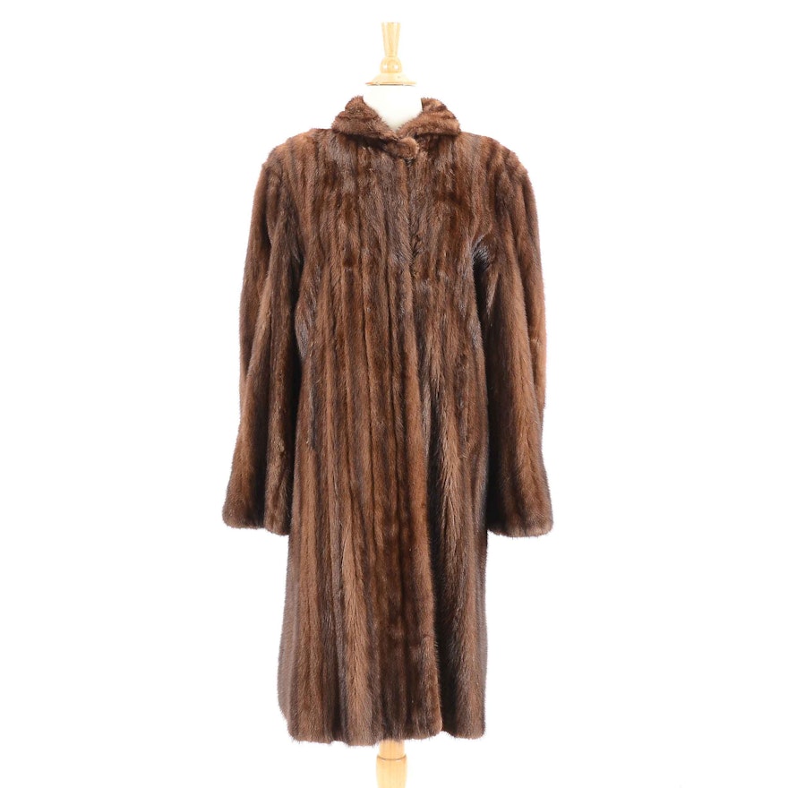 Vintage Mink Fur Swing Coat