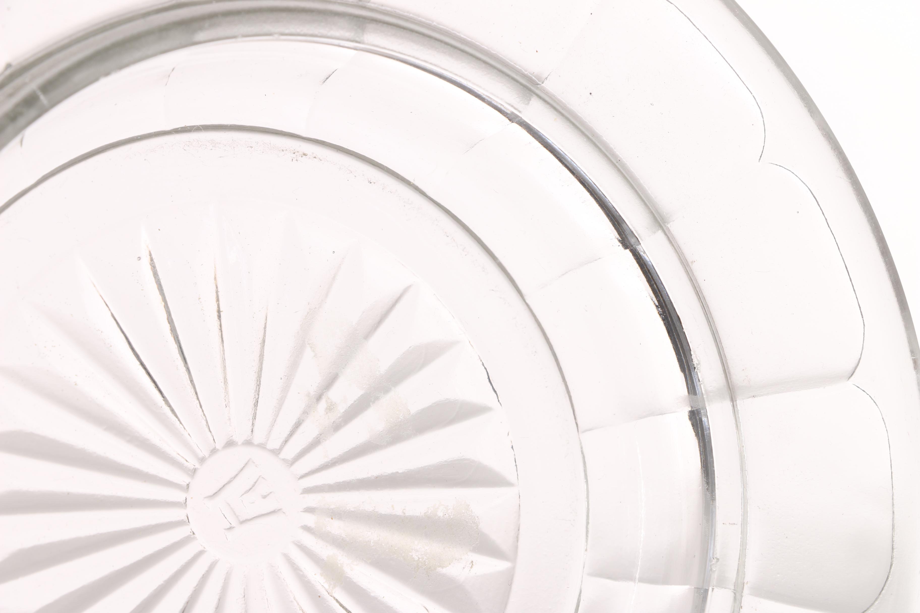 Glass Serving Dishes Including Vintage Hazel Atlas