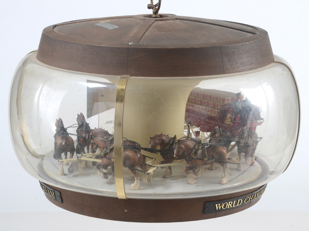 1960s Budweiser Clydesdale Carousel Light