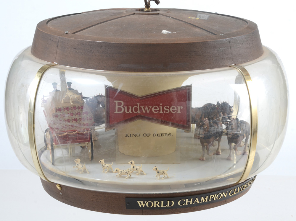 1960s Budweiser Clydesdale Carousel Light