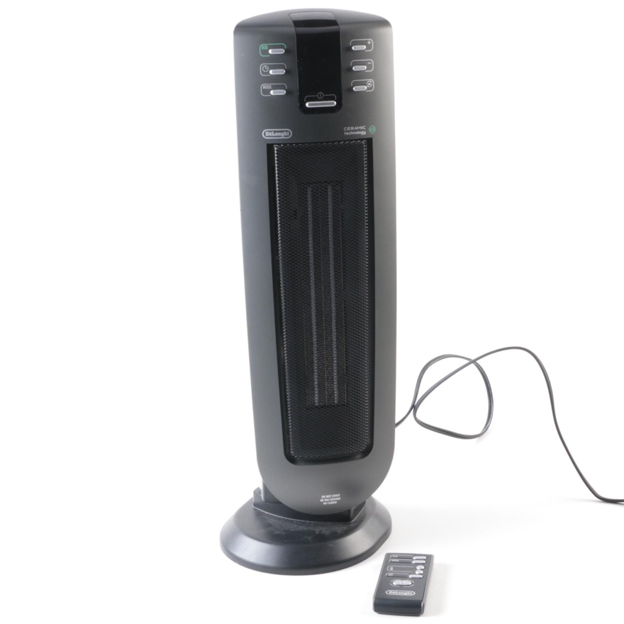 DeLonghi Ceramic Tower Space Heater with Remote Control