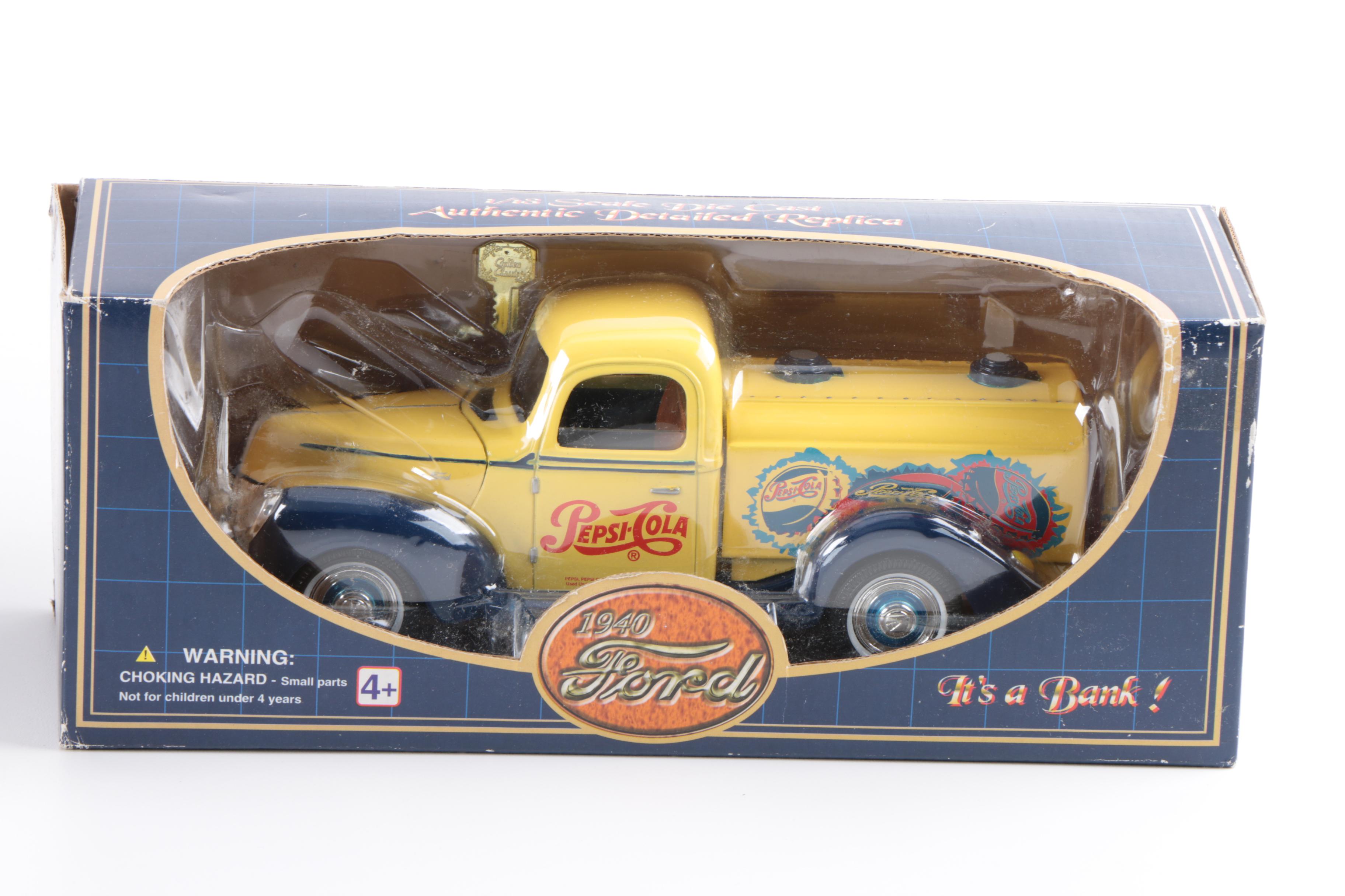 Matchbox 1:18 McDonald's 2000 Chevy Suburban Replica with Pepsi-Cola Car Bank