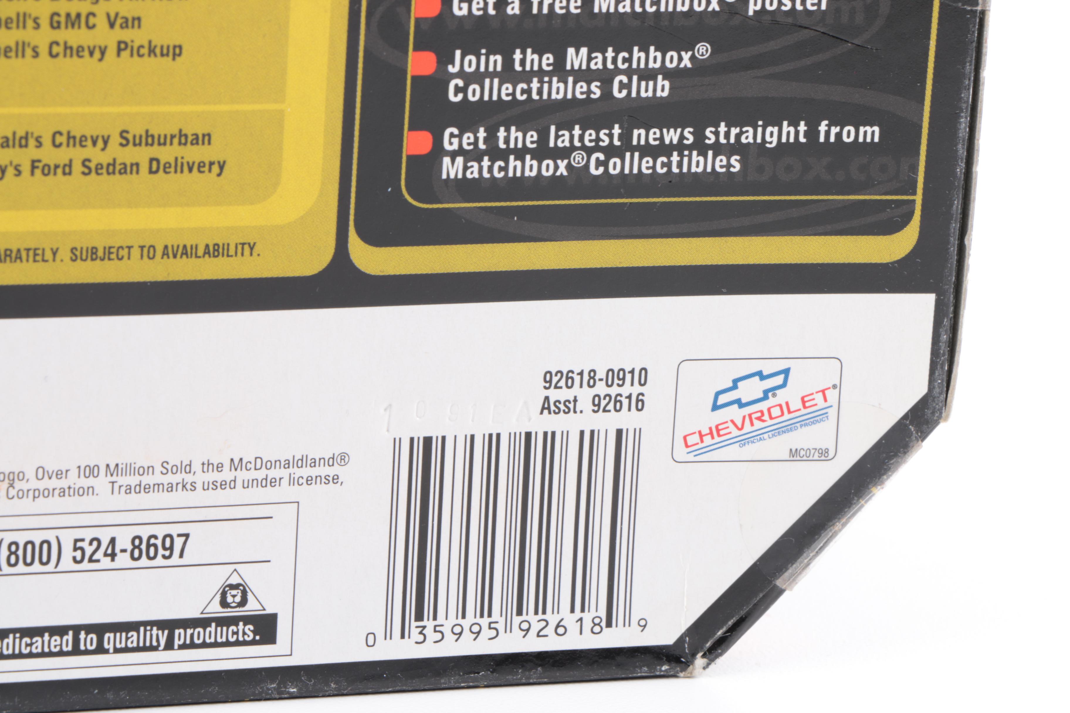 Matchbox 1:18 McDonald's 2000 Chevy Suburban Replica with Pepsi-Cola Car Bank