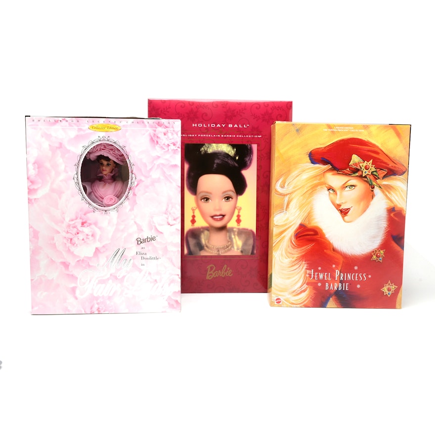 Boxed Mattel Toys Barbie Dolls With Boxes