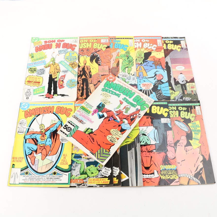 DC "Ambush Bug" and "Son of Ambush Bug" Comic Books