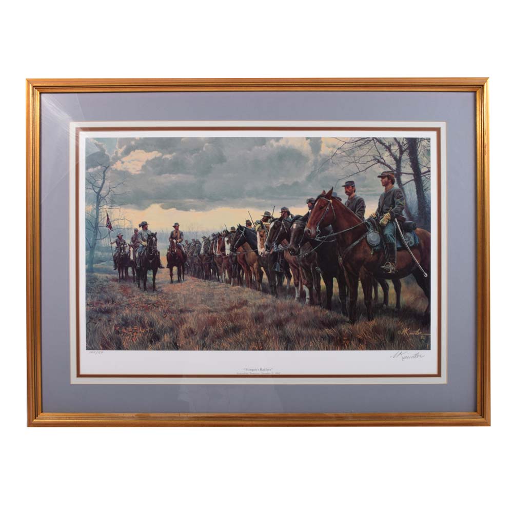 Mort Künstler "Morgan's Raiders" Signed Limited Edition Offset Lithograph