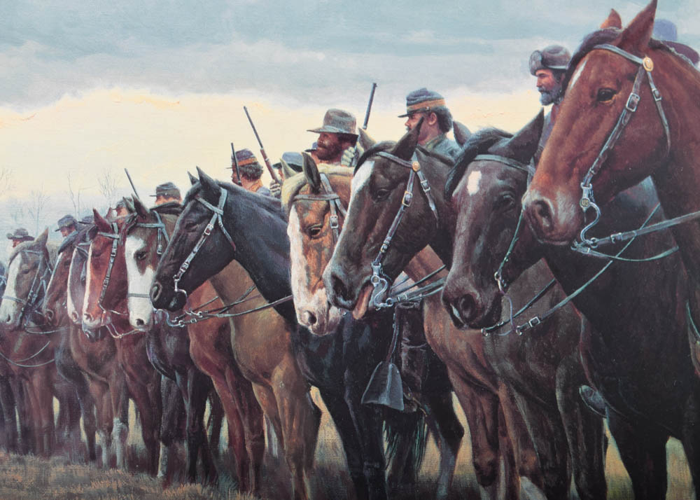 Mort Künstler "Morgan's Raiders" Signed Limited Edition Offset Lithograph