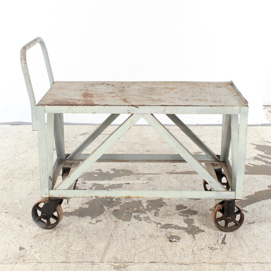 Industrial Table Cart