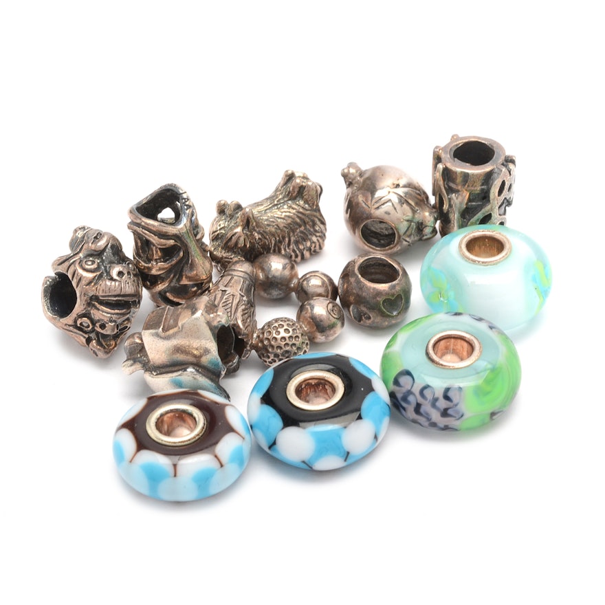 Trollbeads Handcrafted Sterling Silver and Art Glass Beads