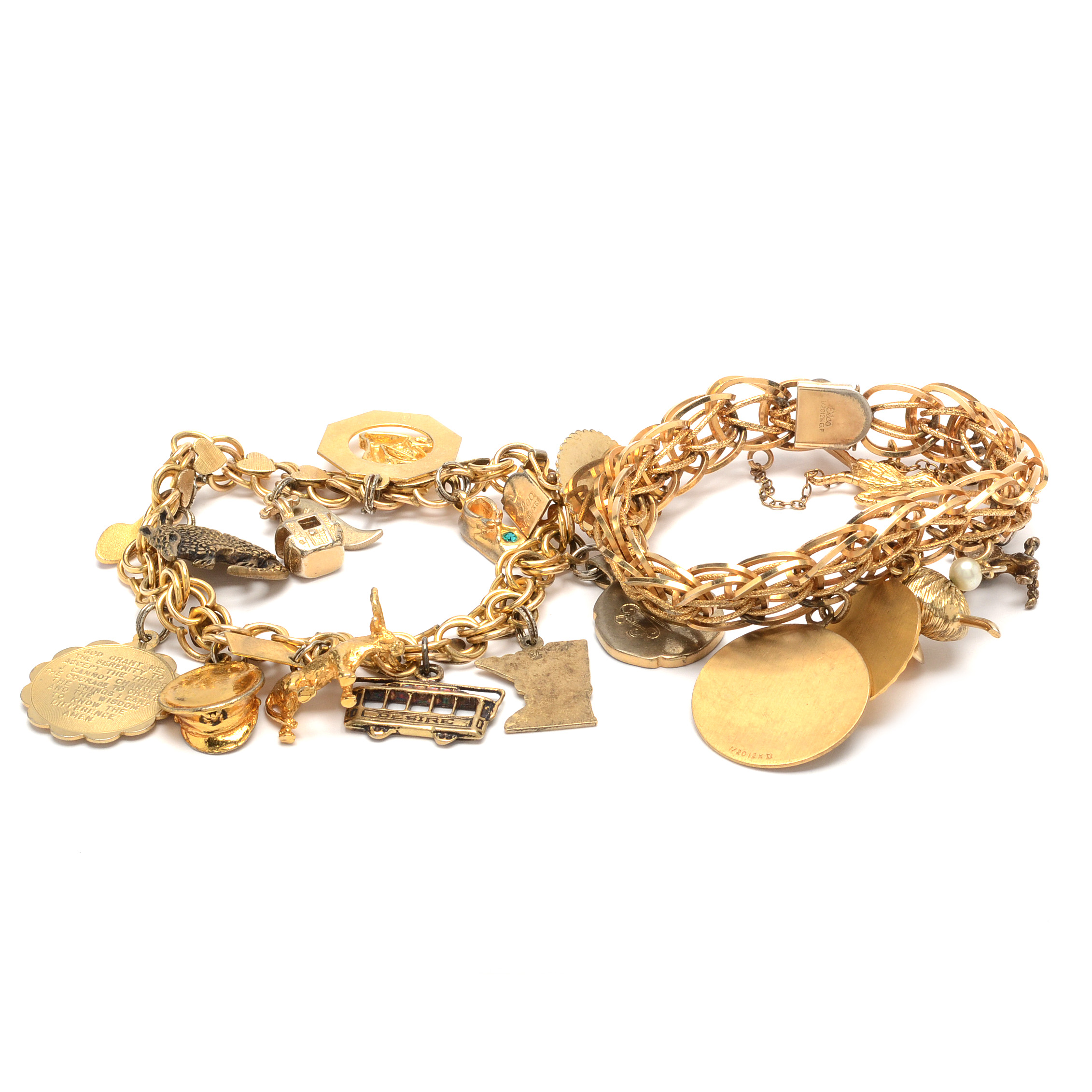 Gold Filled Charm Bracelets
