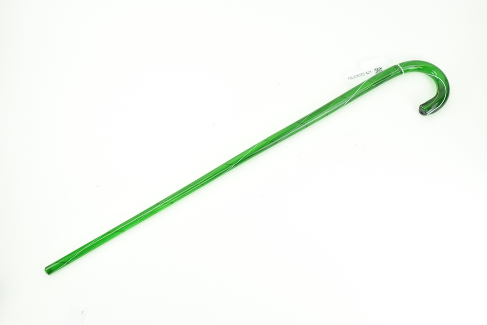 Handmade Art Glass Walking Cane