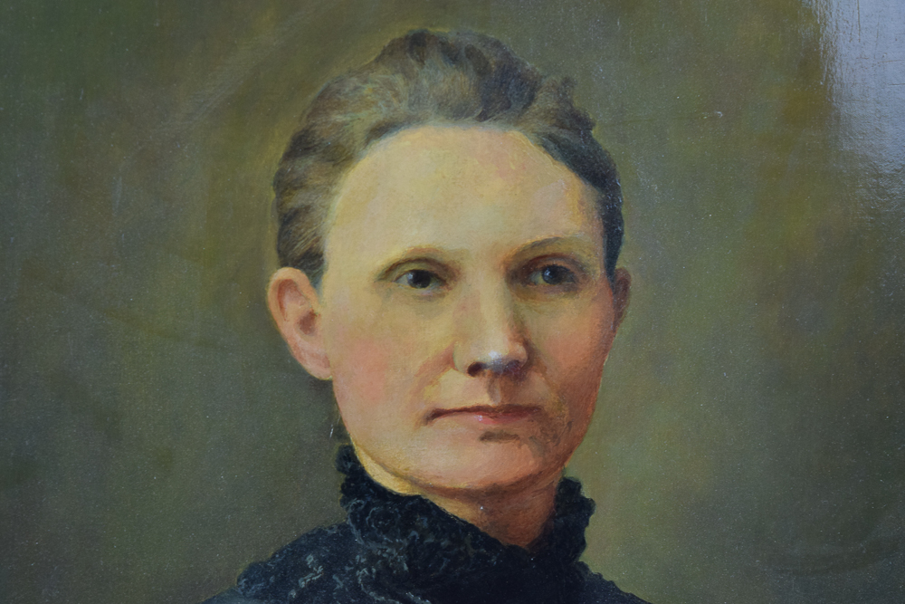 Herman Magnuson Linding Vintage Oil Painting "Portrait of Mrs. Allen Bell"