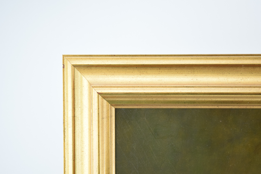 Herman Magnuson Linding Vintage Oil Painting "Portrait of Mrs. Allen Bell"