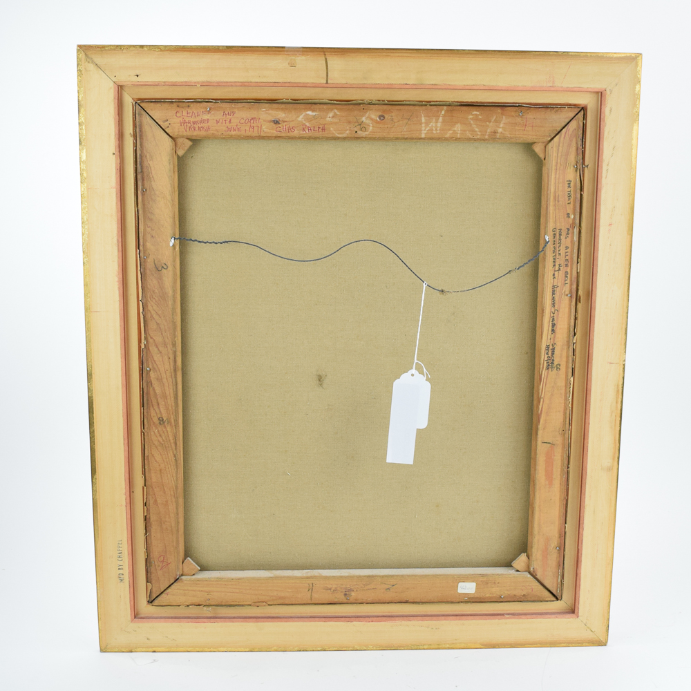 Herman Magnuson Linding Vintage Oil Painting "Portrait of Mrs. Allen Bell"