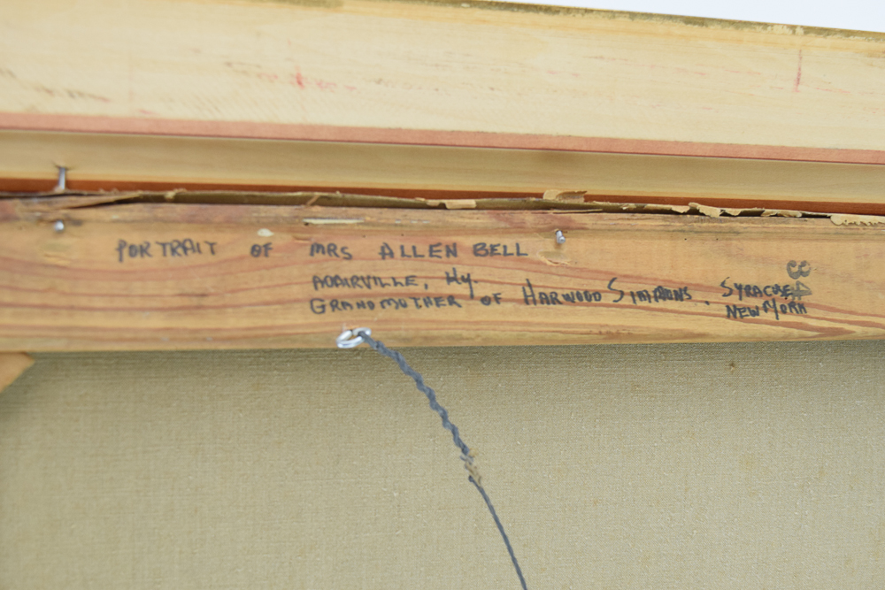 Herman Magnuson Linding Vintage Oil Painting "Portrait of Mrs. Allen Bell"