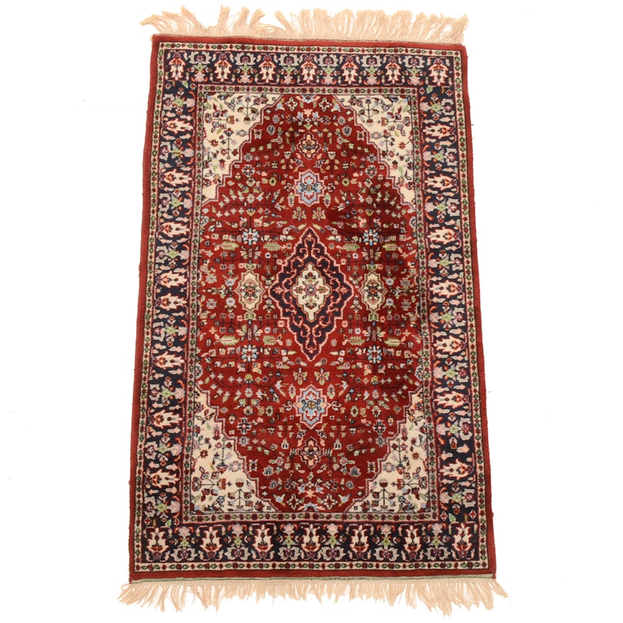 Hand-Knotted Indo-Persian Wool Area Rug