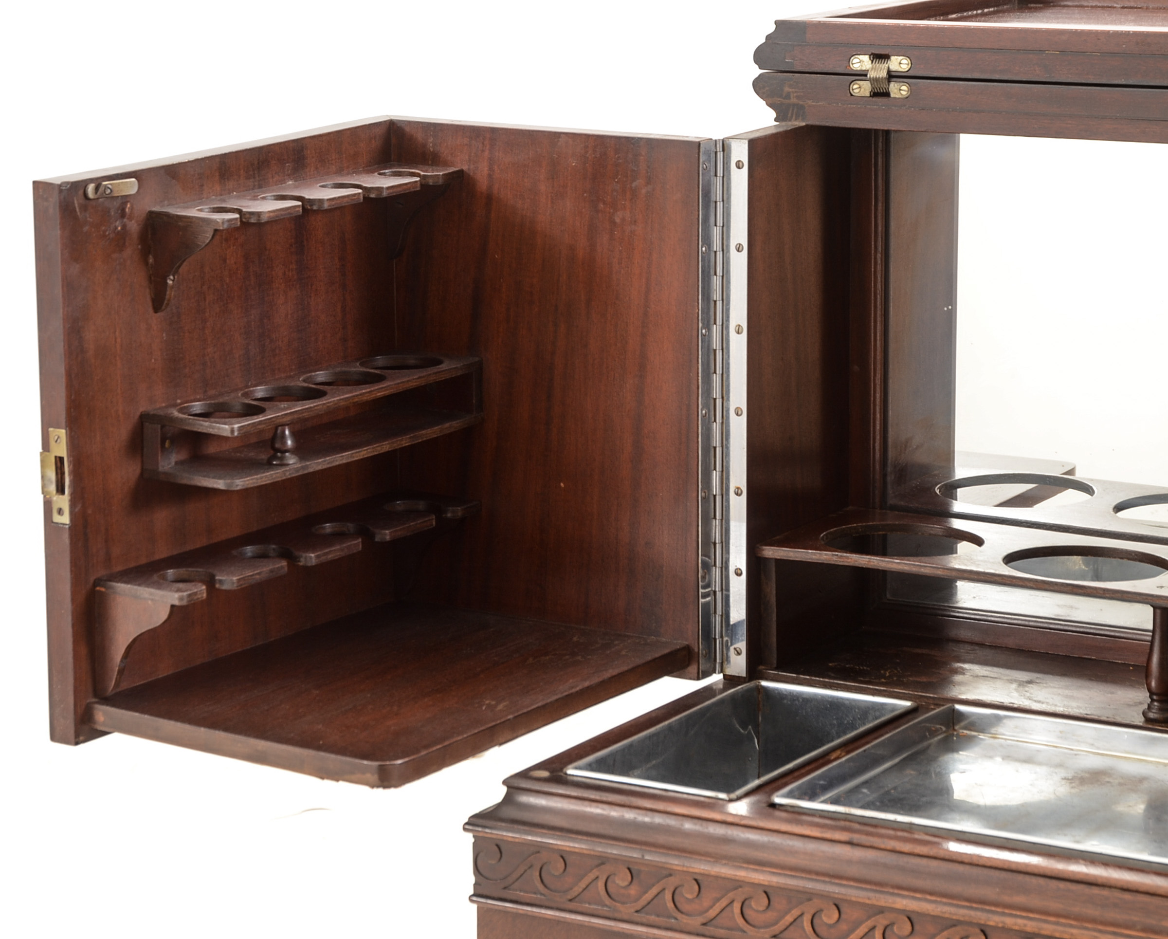 Vintage Mahogany Bar Cabinet