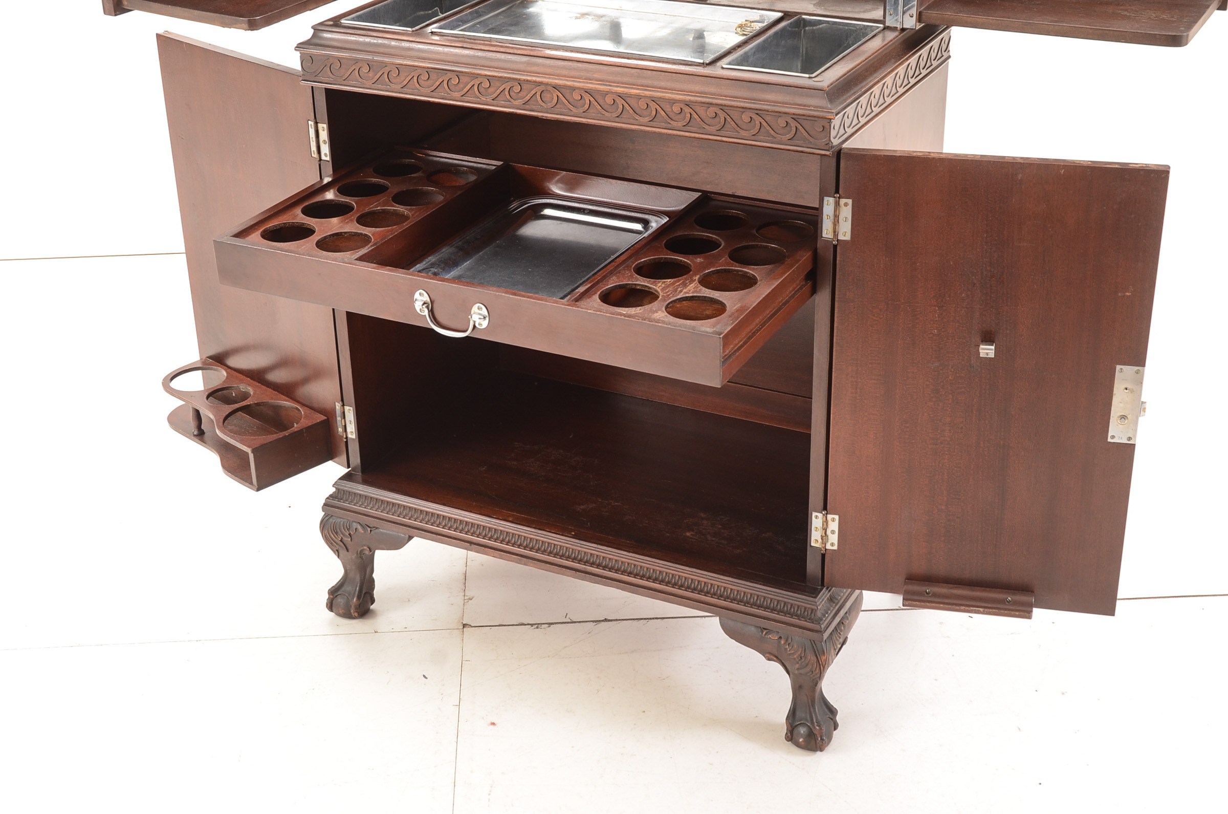 Vintage Mahogany Bar Cabinet