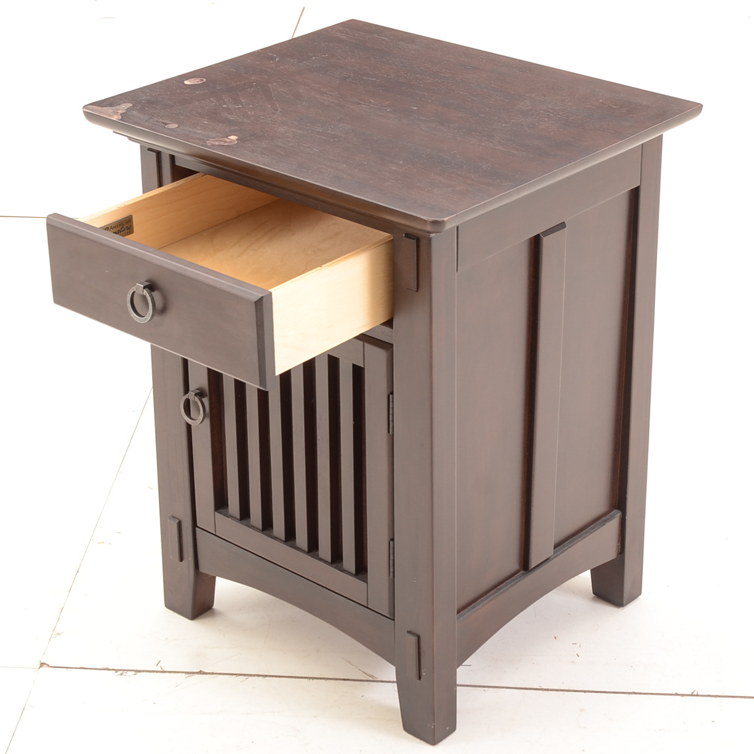 Mission Style Nightstand by American Signature Furniture