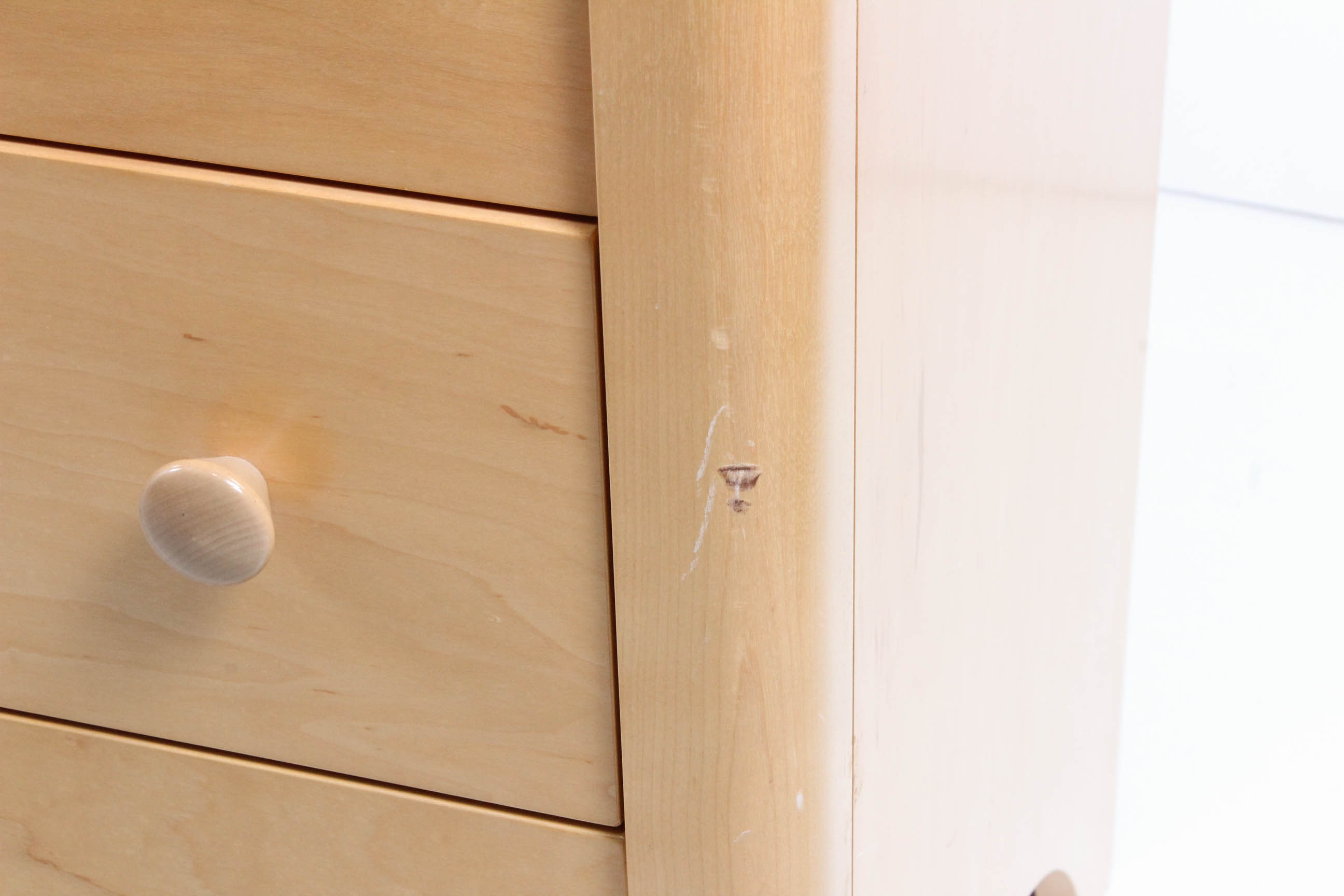 Contemporary Blonde Maple Dresser