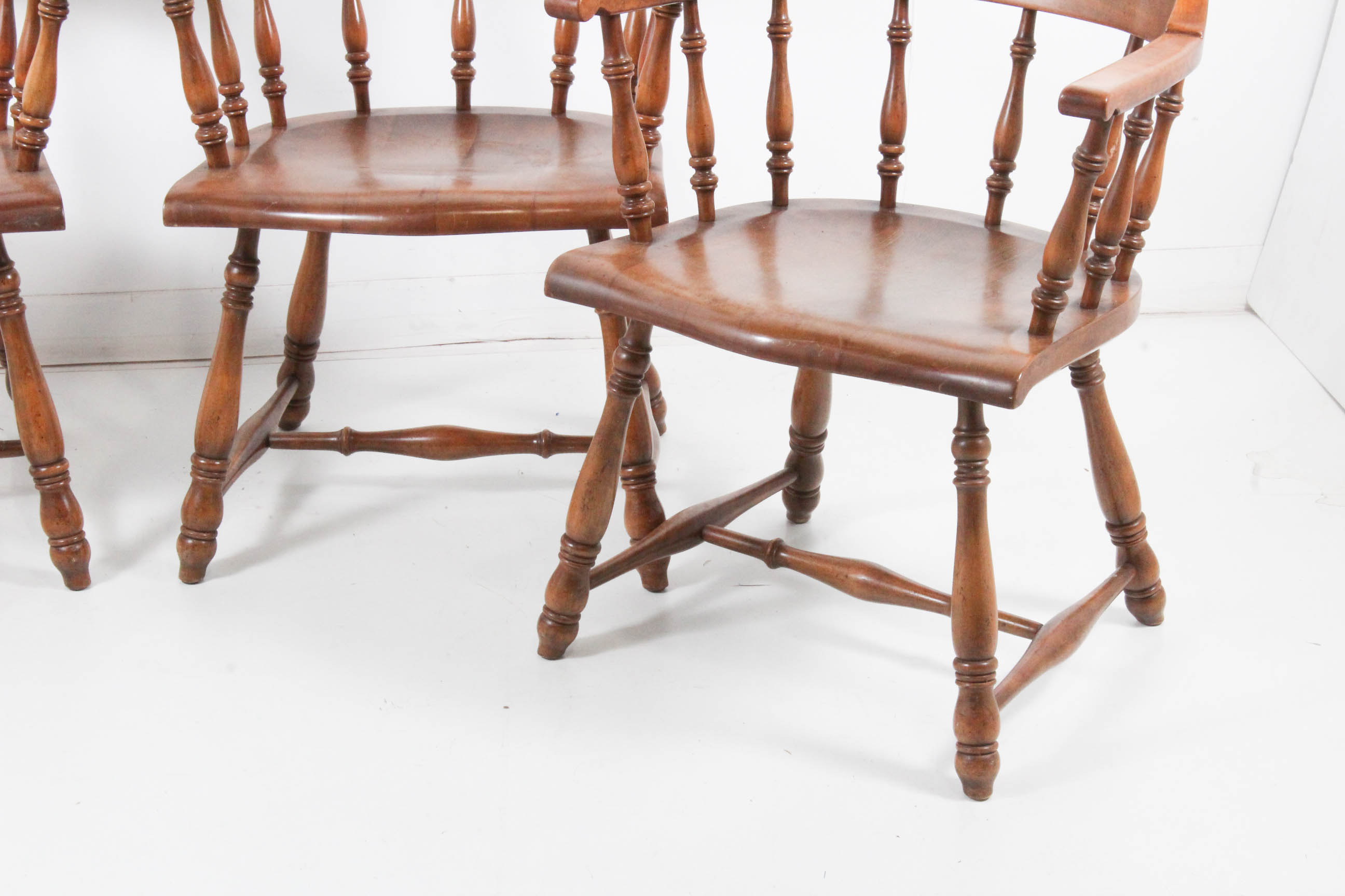 Vintage Maple Captain Chairs